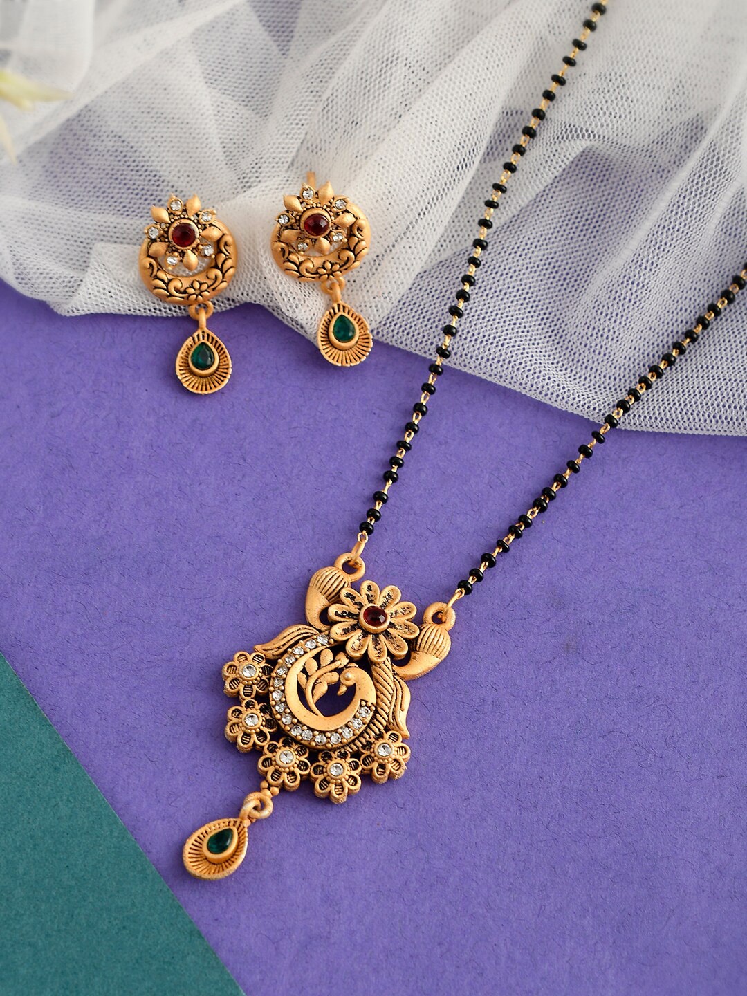 

Silvermerc Designs Women Gold-Plated Mangalsutra