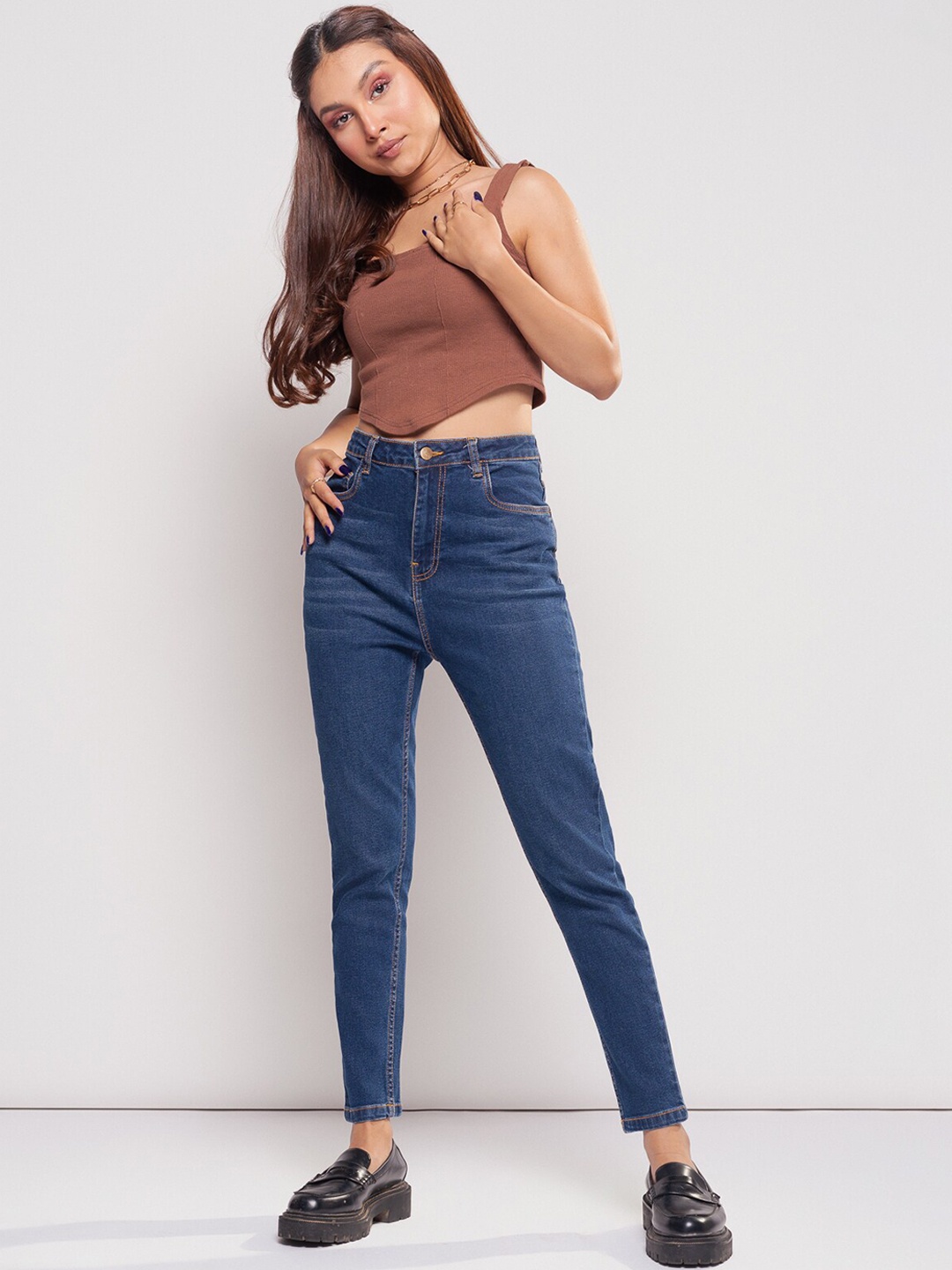 

FREAKINS Women Blue Skinny Fit High-Rise Stretchable Jeans