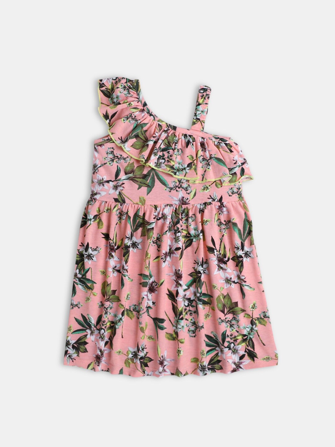 

Hopscotch Girls Peach-Coloured Floral Dress