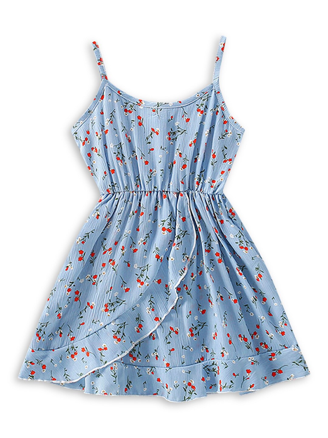 

Hopscotch Blue & Red Floral Maxi Dress