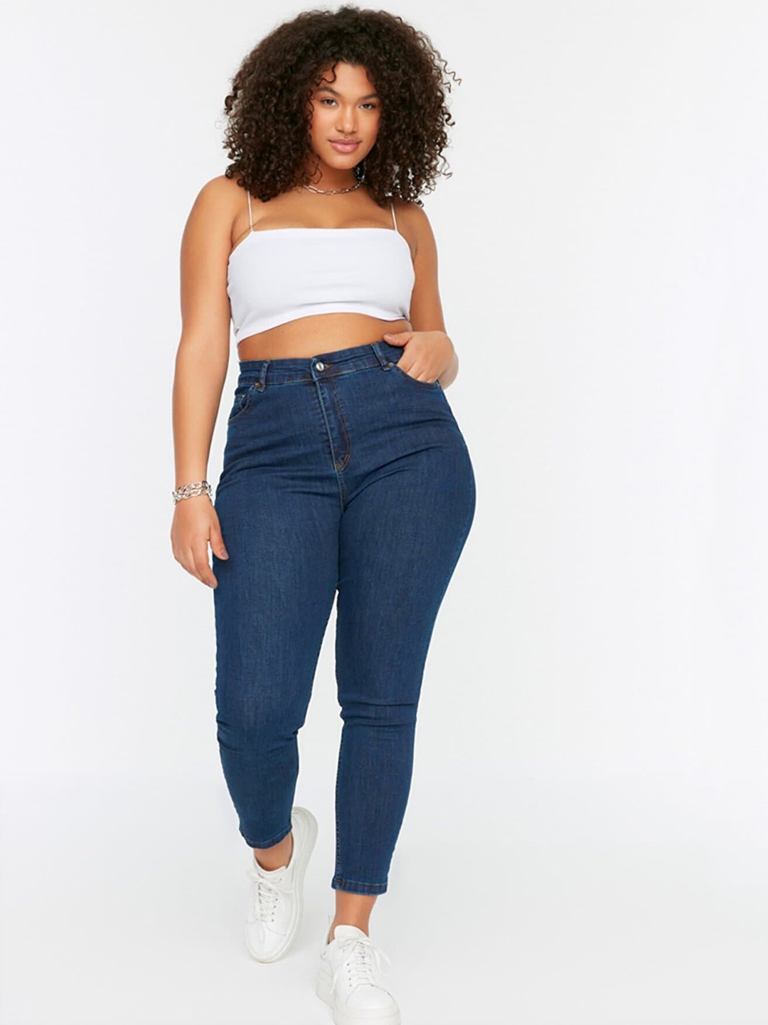 

Trendyol Women Plus Size Blue Jeans
