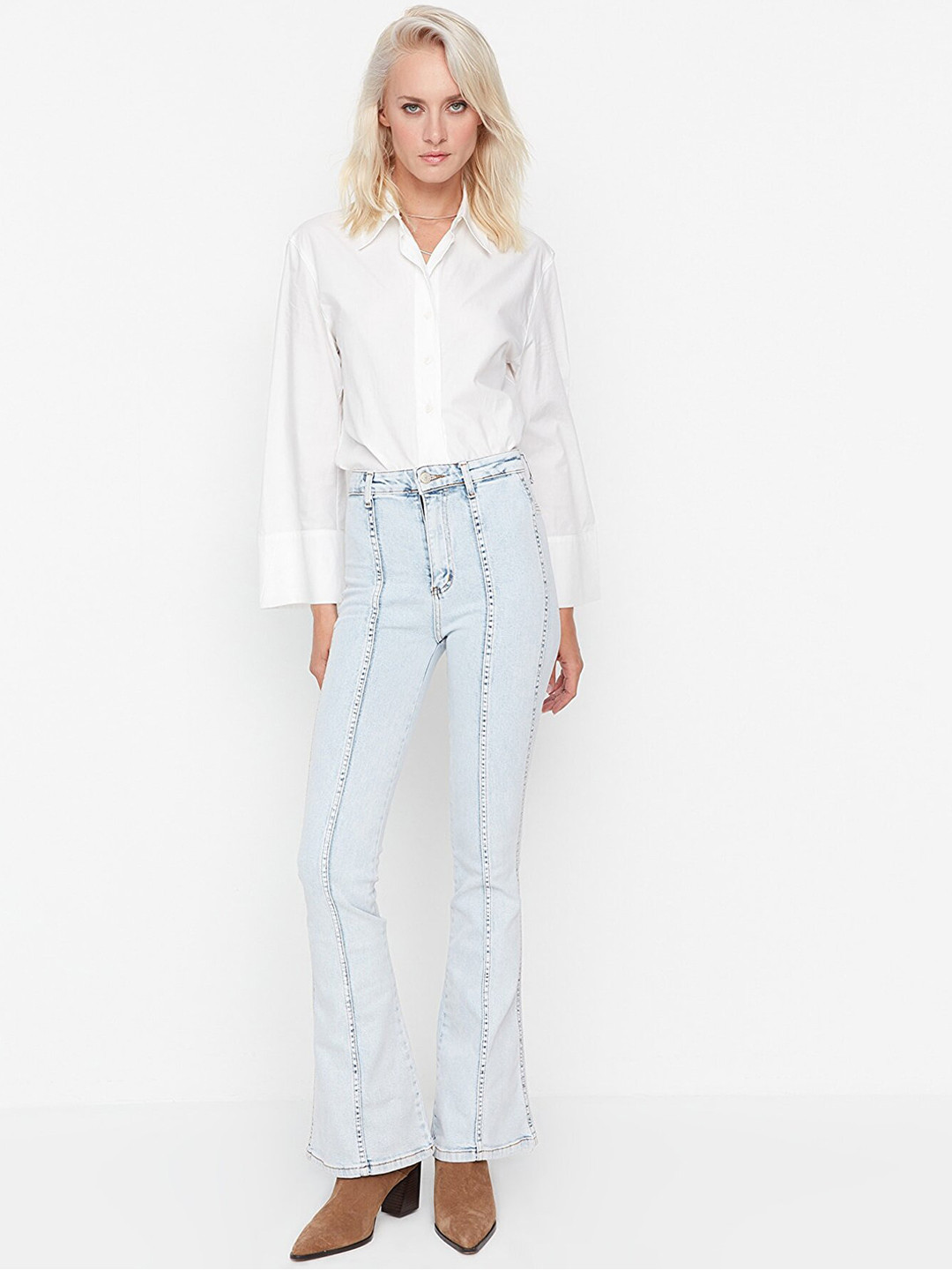

Trendyol Women Blue Cotton Jeans