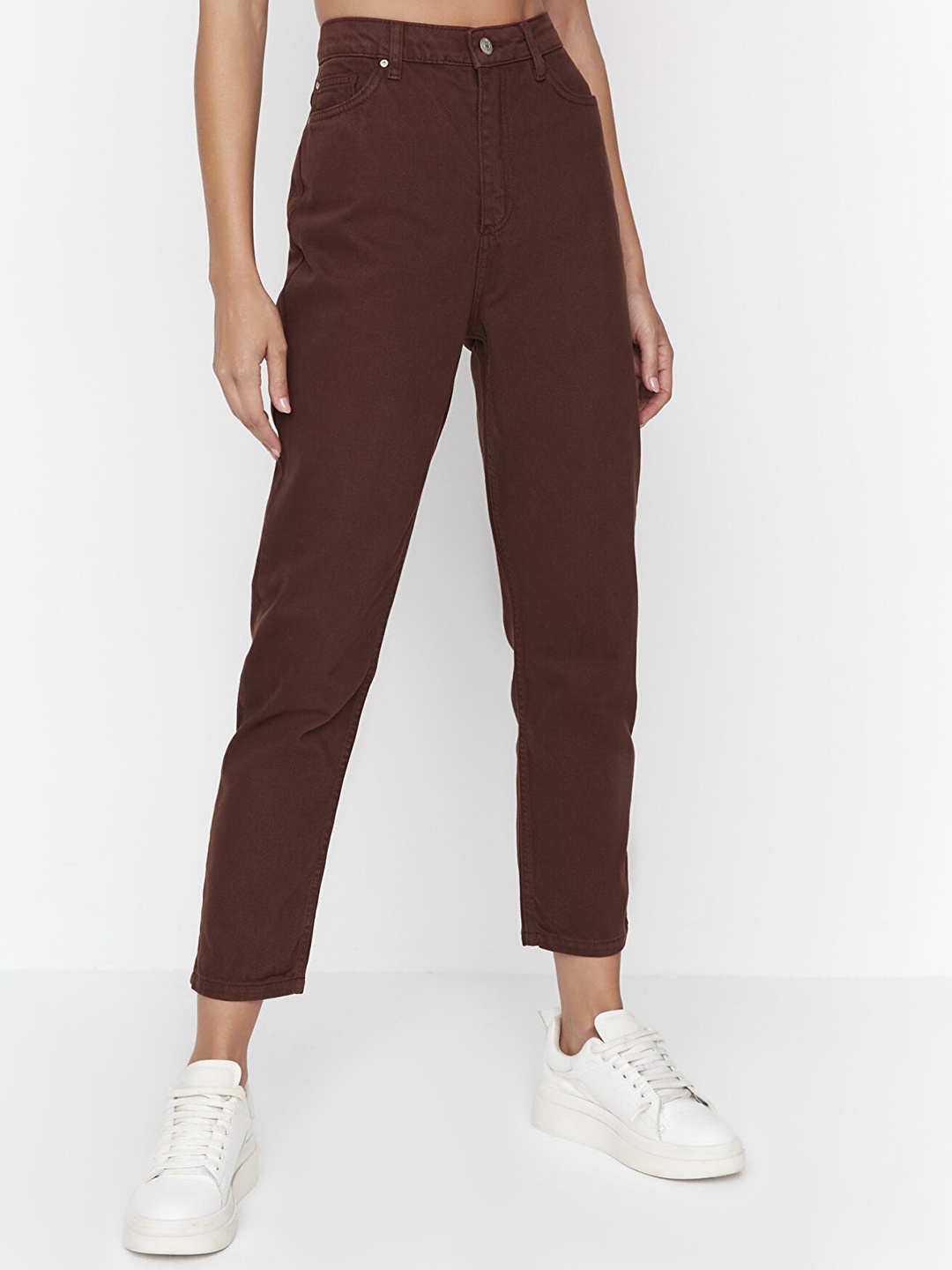 Trendyol Women Brown Cotton Jeans