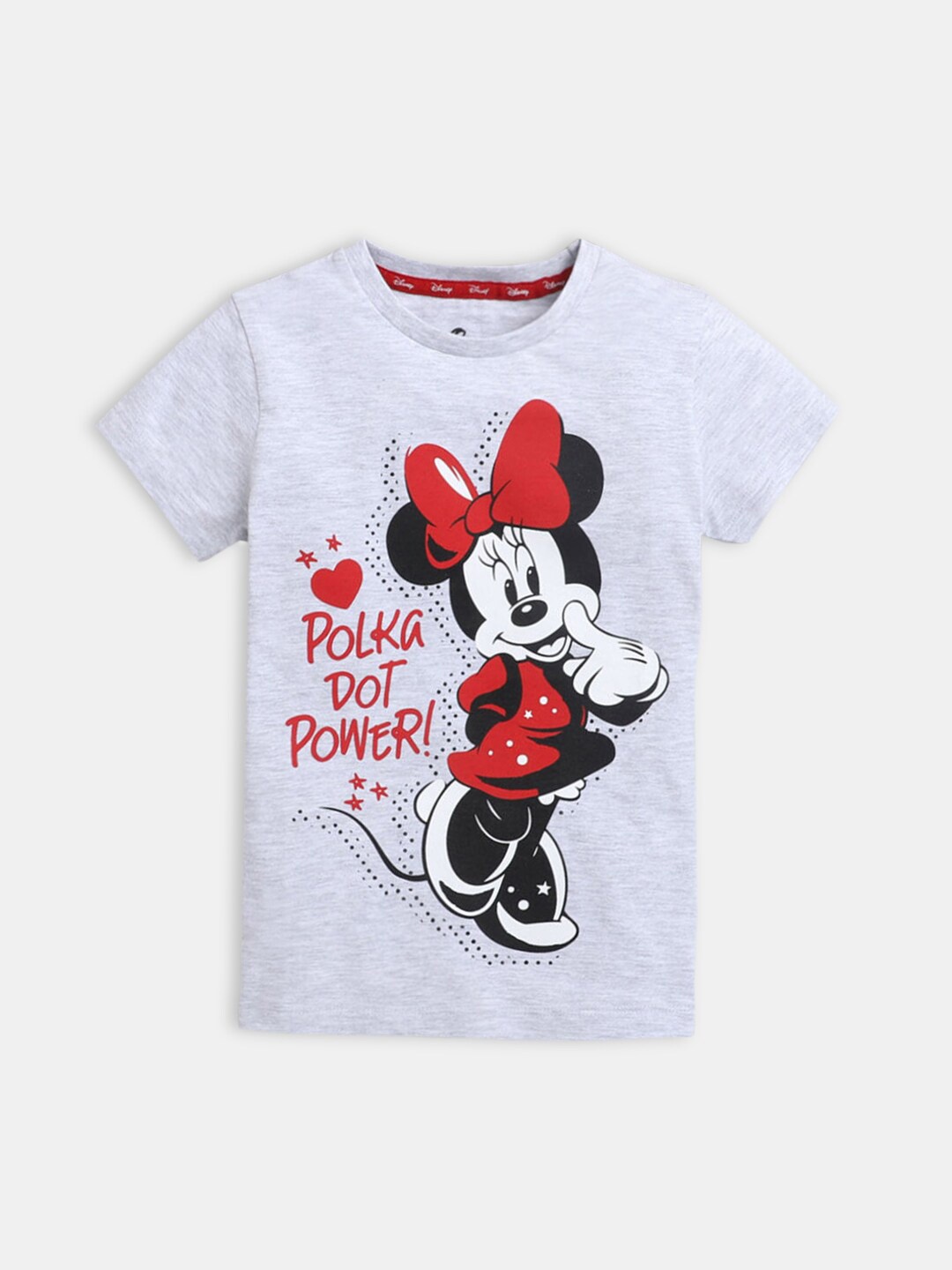 

Hopscotch Girls Grey Cotton T-shirt