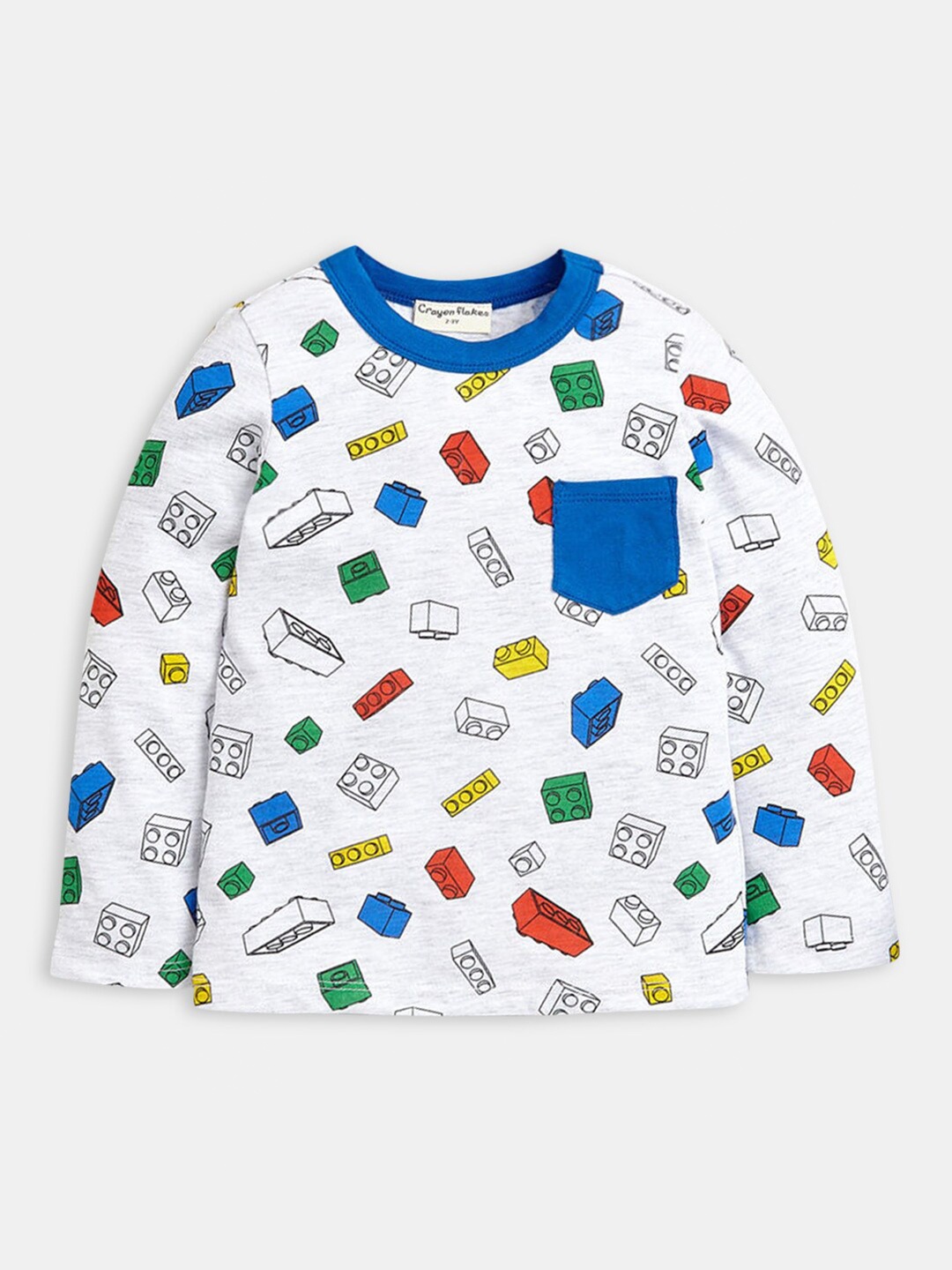 

Hopscotch Boys Off White Printed T-shirt
