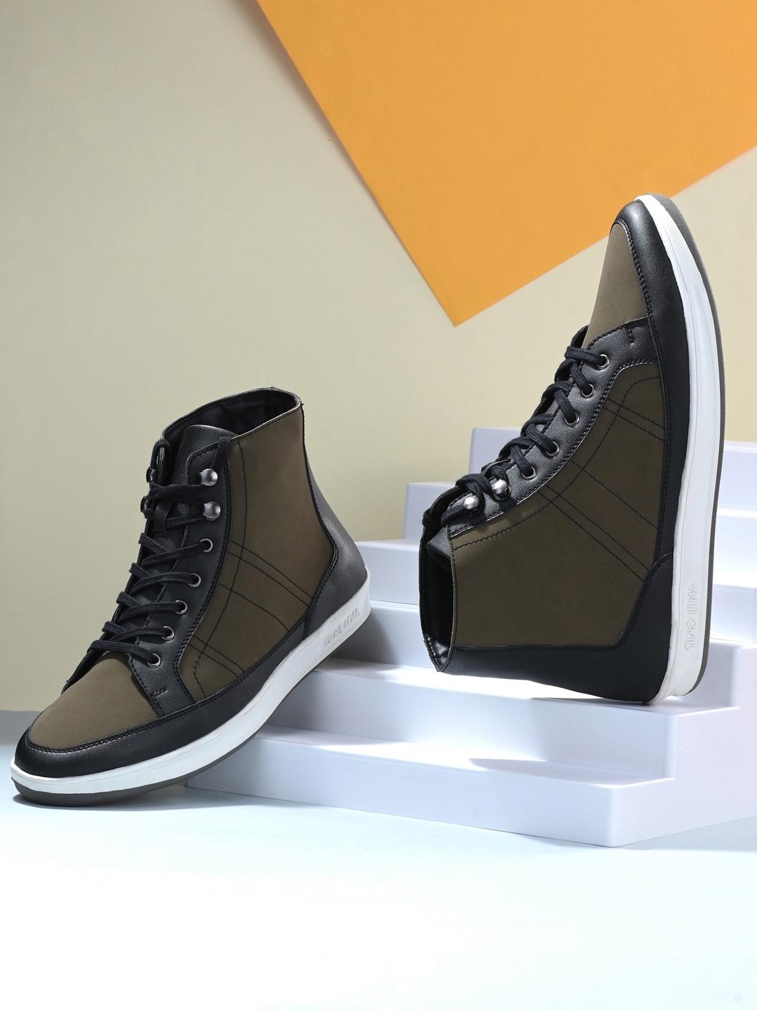

El Paso Men Olive Ankle Casual Boots