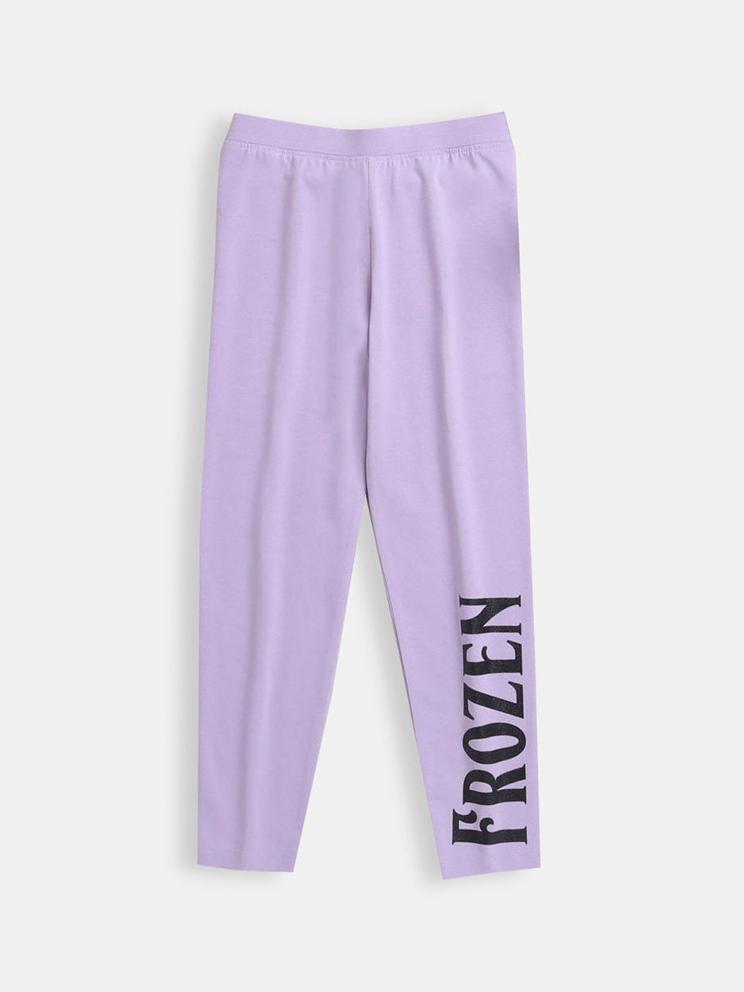 

Hopscotch Girls Lavender Printed Cotton Ankle-Length Leggings