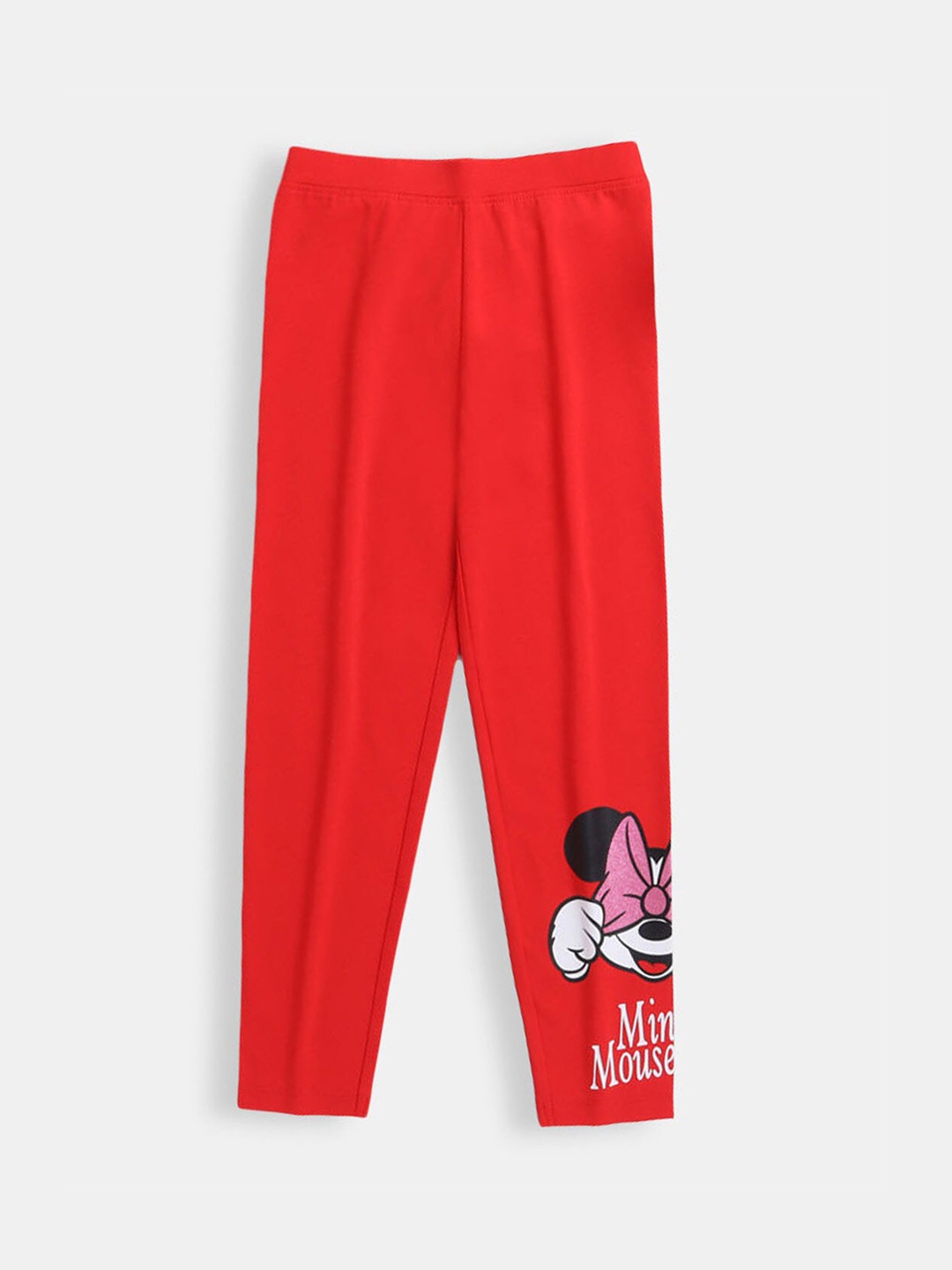 

Hopscotch Girls Red Graphic Printed Ankle Length Leggings