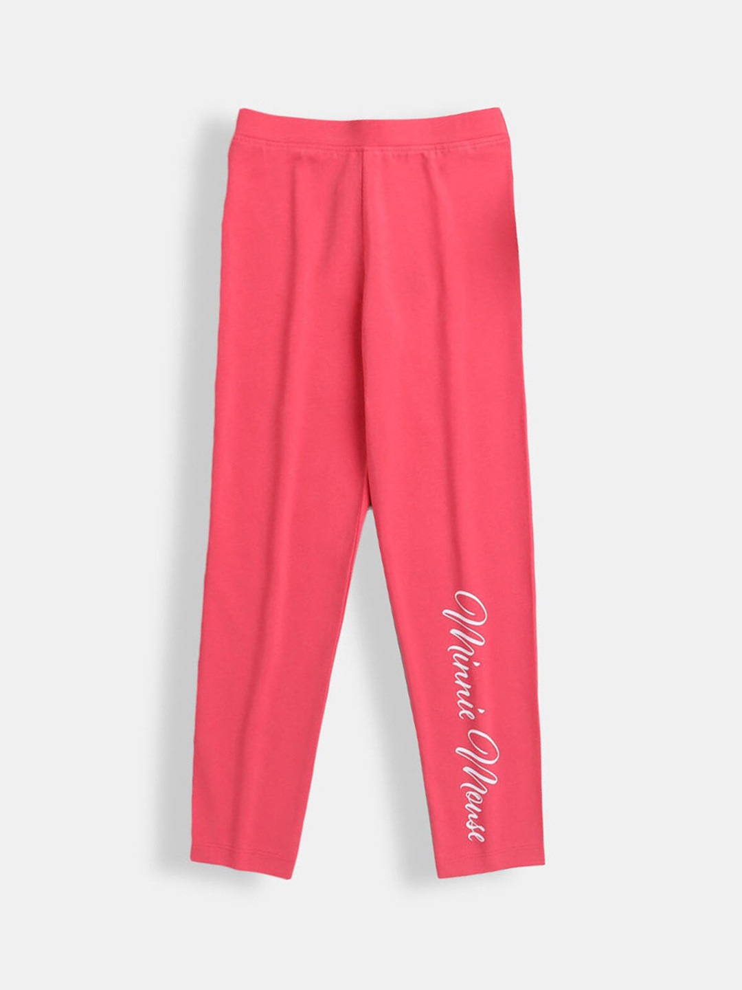 

Hopscotch Girls Pink & White Printed Ankle Length Leggings
