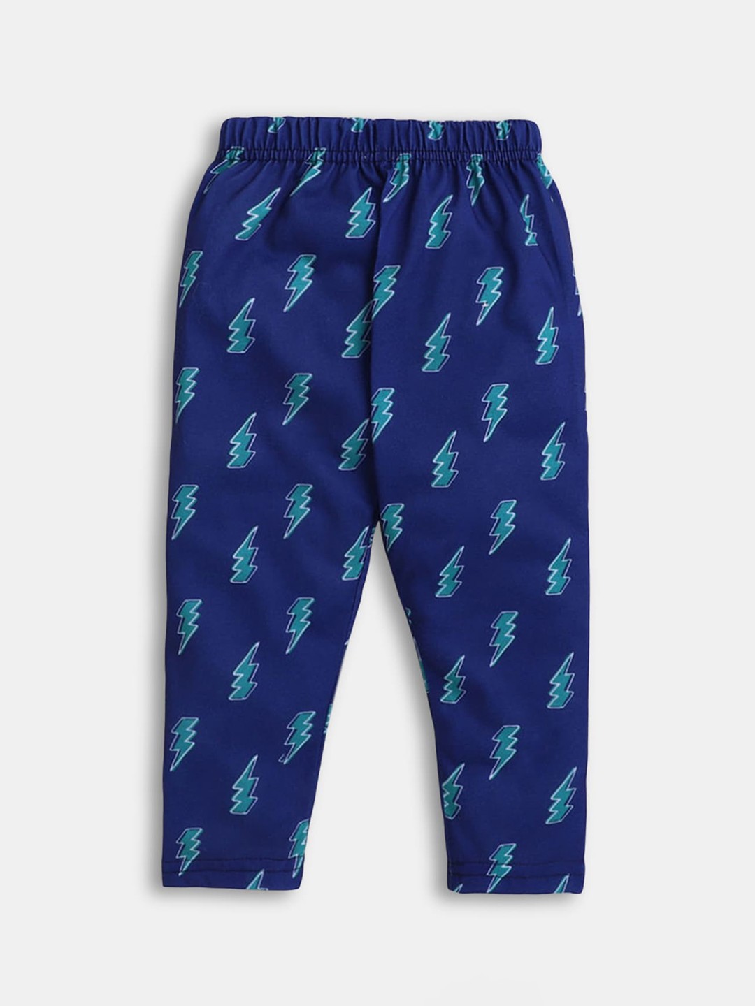 

Hopscotch Girls Blue Printed Pure Cotton Leggings