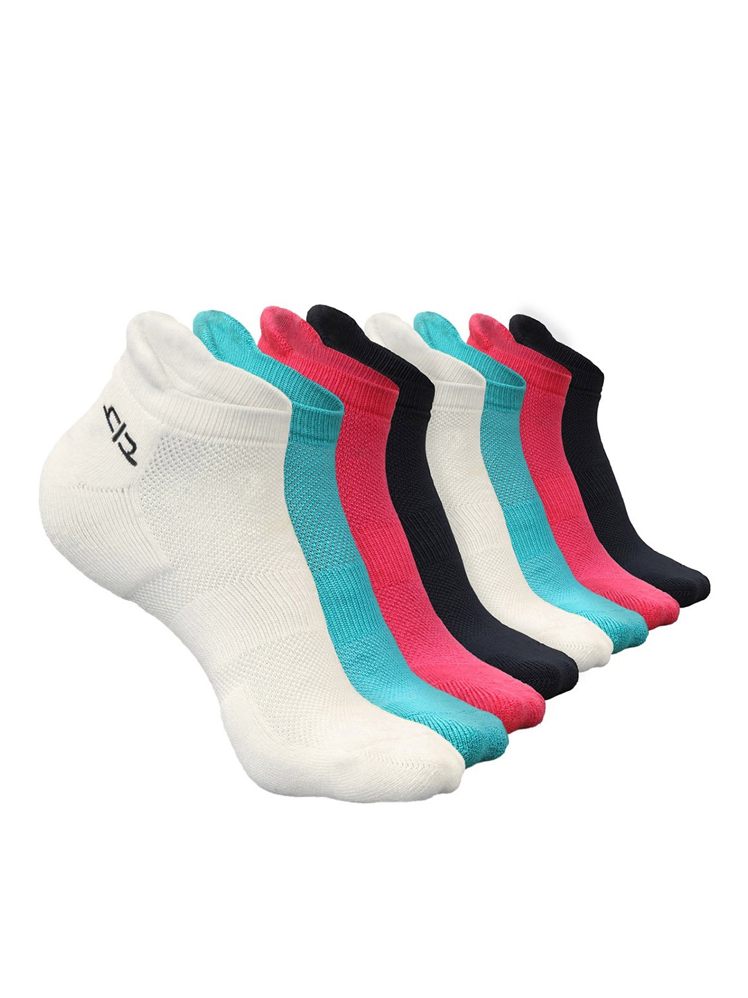 

Heelium Women Pack of 8 Bamboo Super Soft & Odour-Free Breathable Ankle-Length Socks, Pink