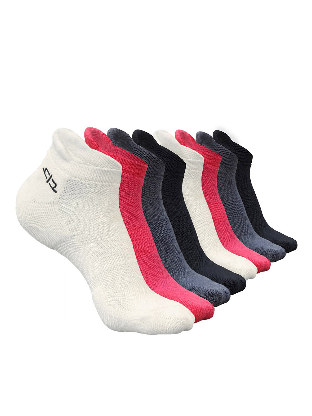 

Heelium Women Pack of 8 Bamboo Super Soft & Odour-Free Breathable Ankle-Length Socks, Grey
