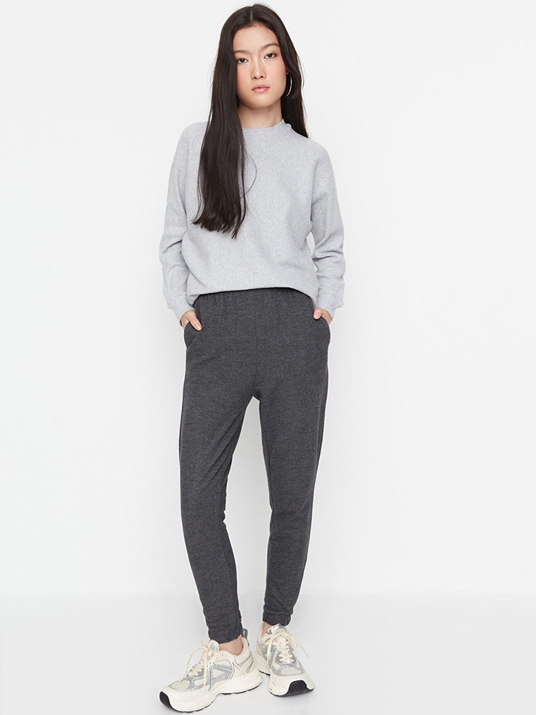 

Trendyol Women Charcoal Joggers Trousers