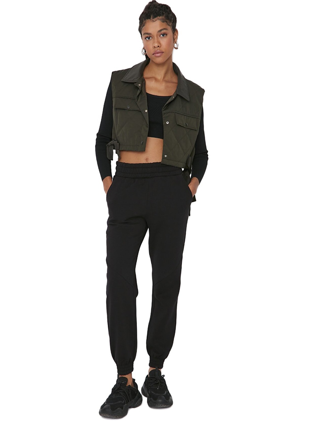 Trendyol Women Black Joggers Trousers