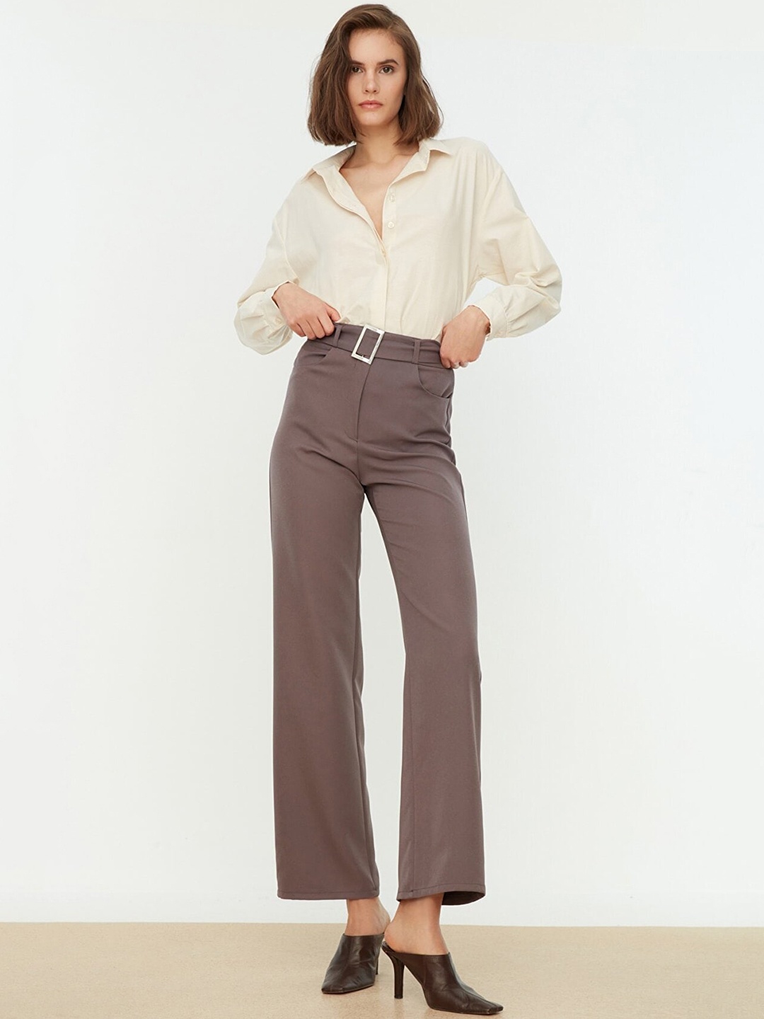 Trendyol Women Brown Trousers