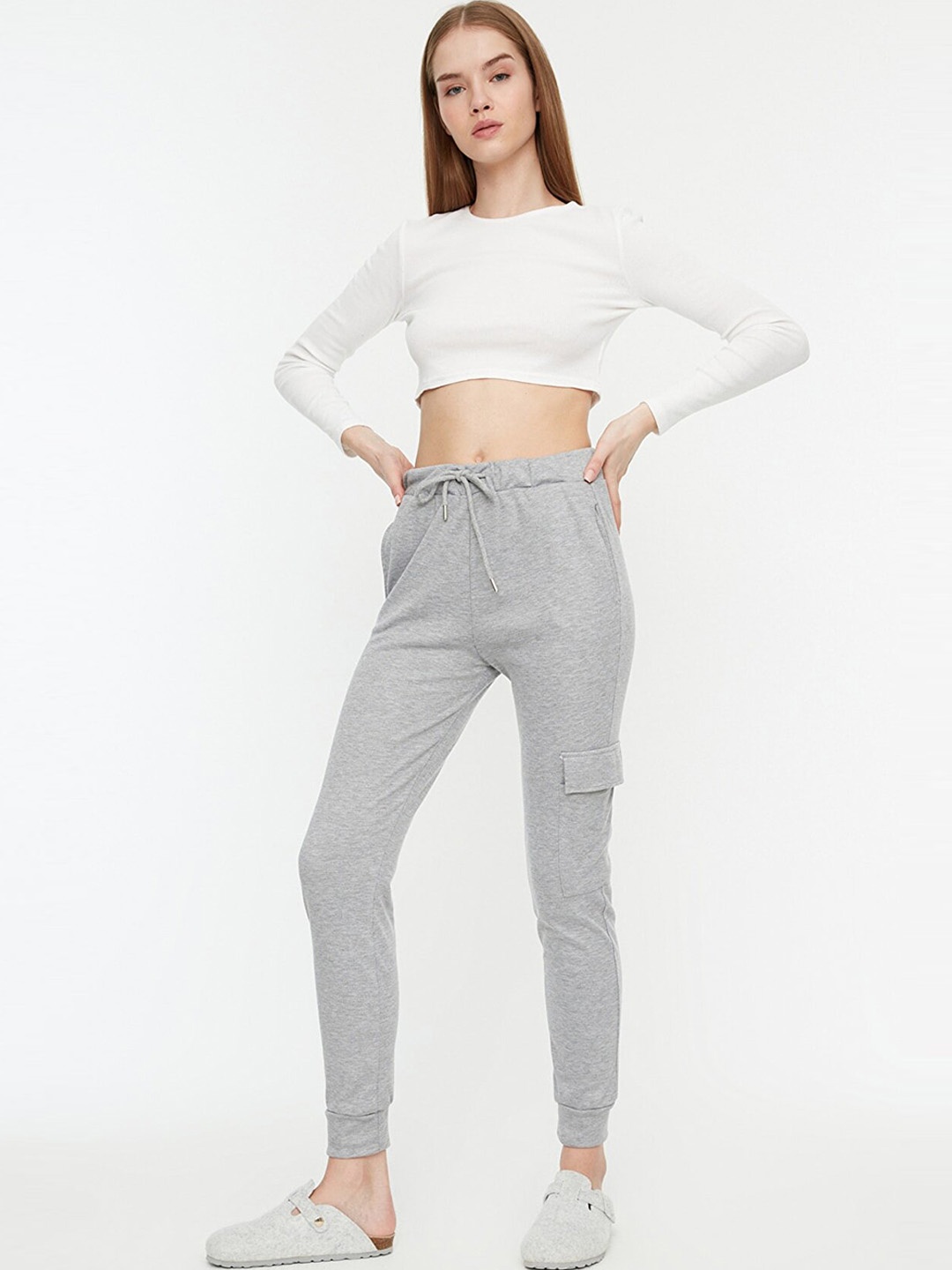 

Trendyol Women Grey Joggers Trousers