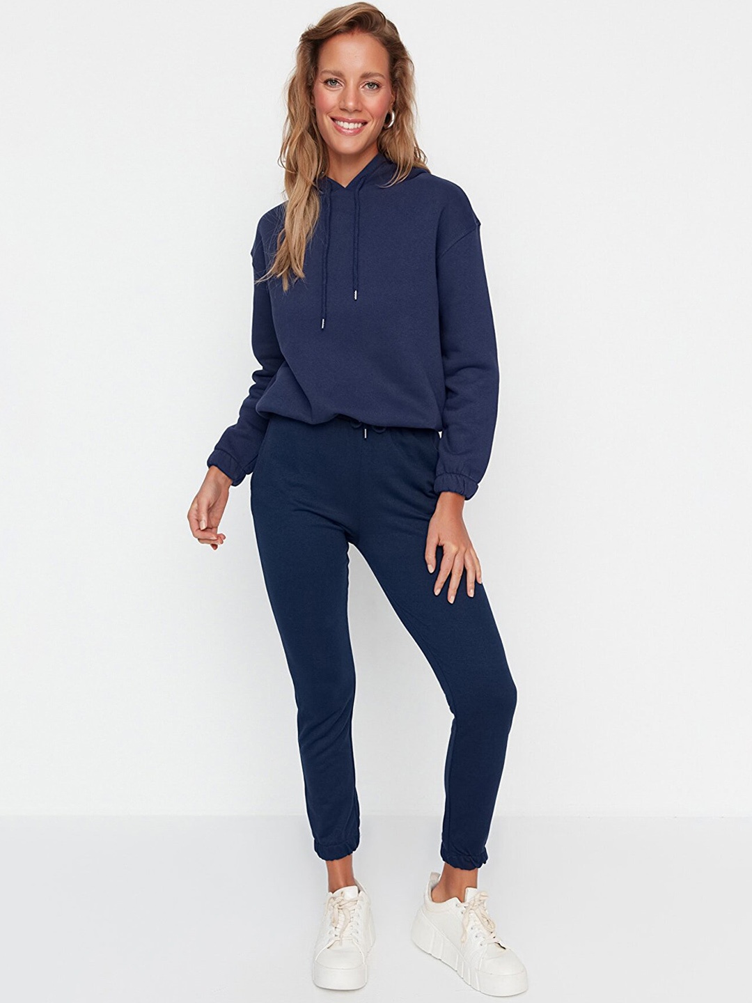 

Trendyol Women Navy Blue Joggers Trousers
