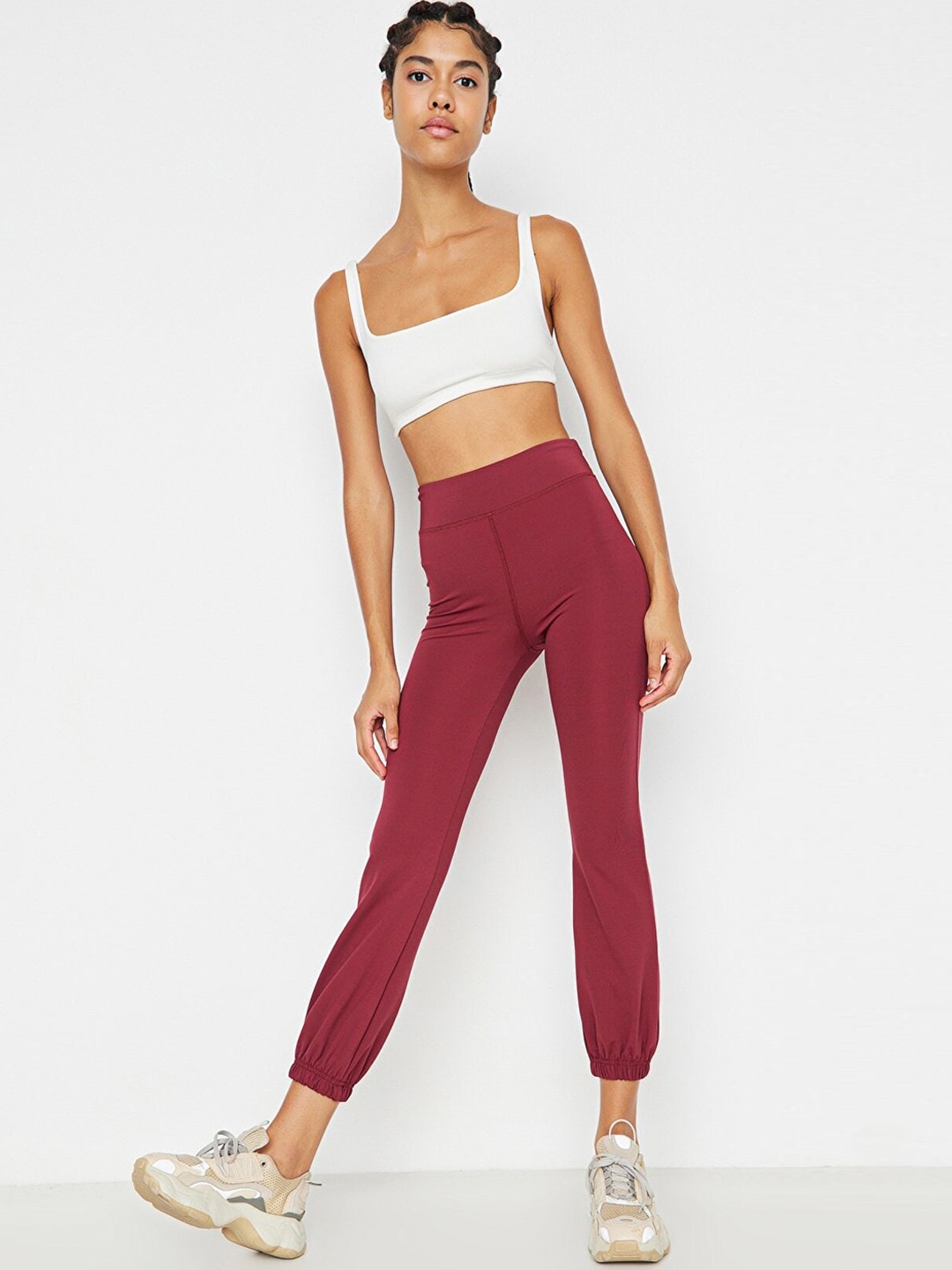 

Trendyol Women Burgundy Joggers Trousers