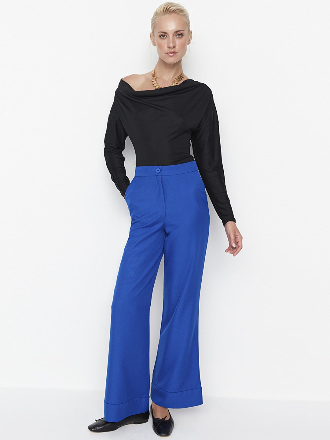 

Trendyol Women Blue Trousers