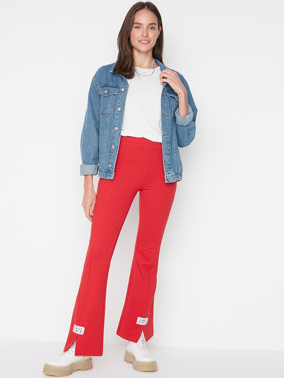 

Trendyol Women Red Trousers