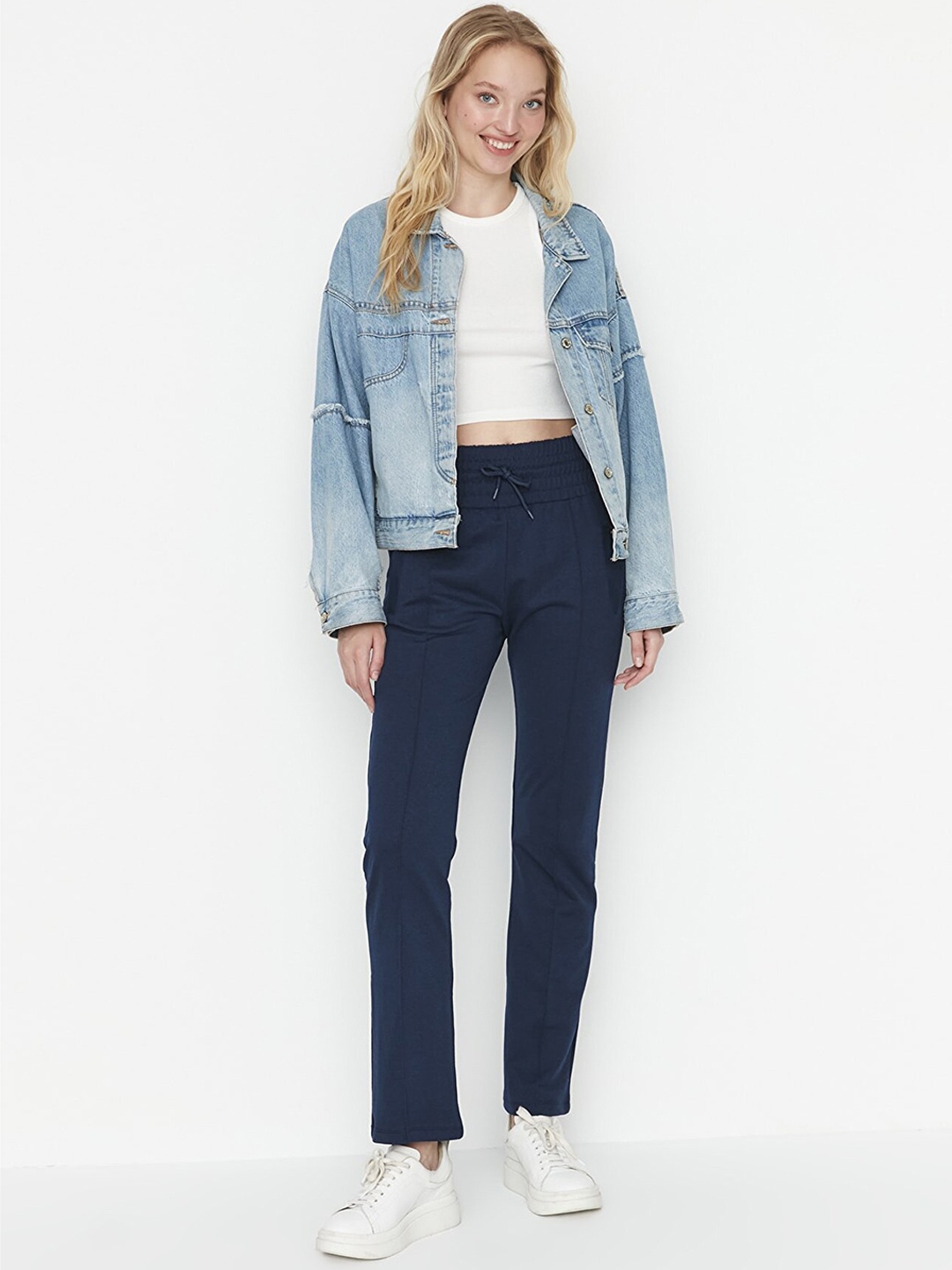 

Trendyol Women Navy Blue Trousers
