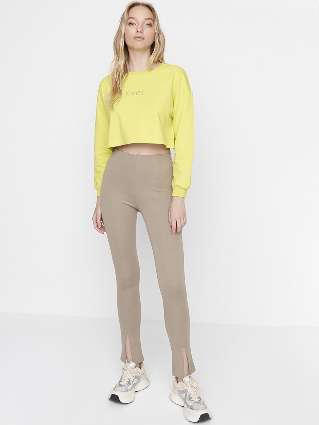 

Trendyol Women Camel Brown Trousers