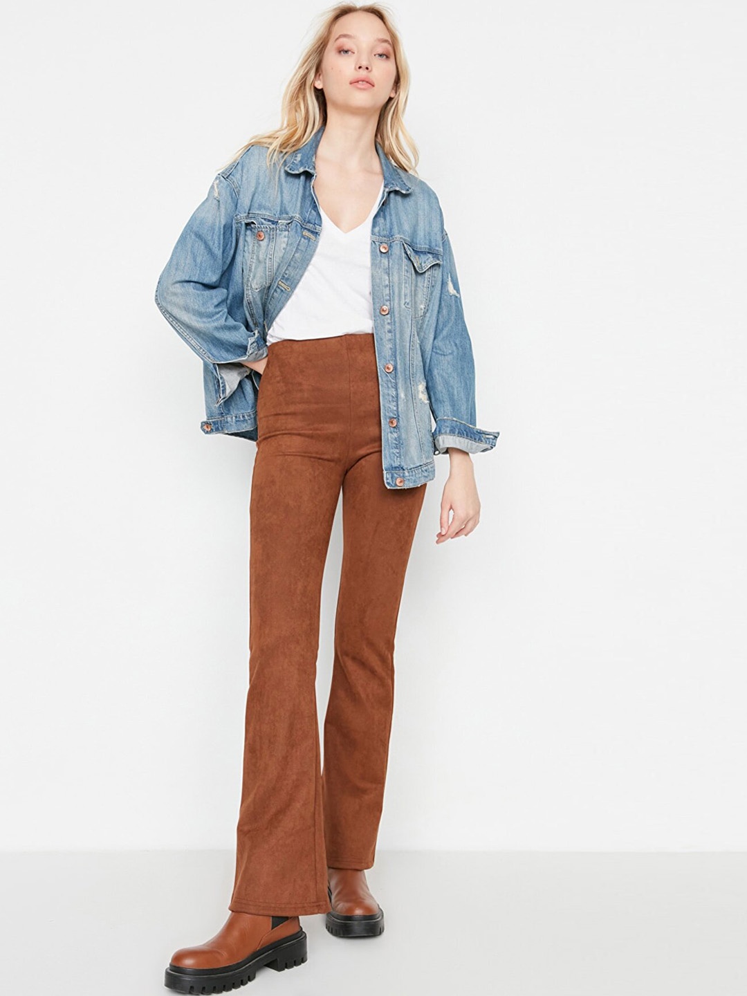 Trendyol Women Brown Trousers