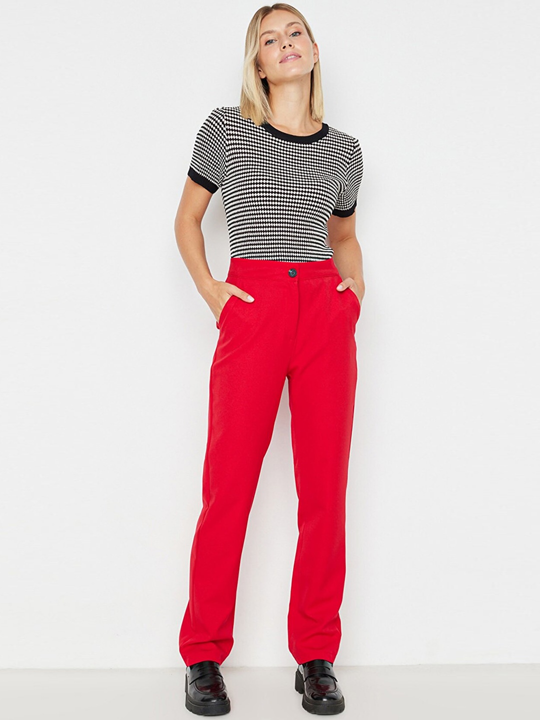 

Trendyol Women Red Trousers