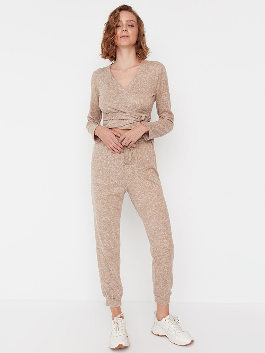 

Trendyol Women Beige Joggers Trousers