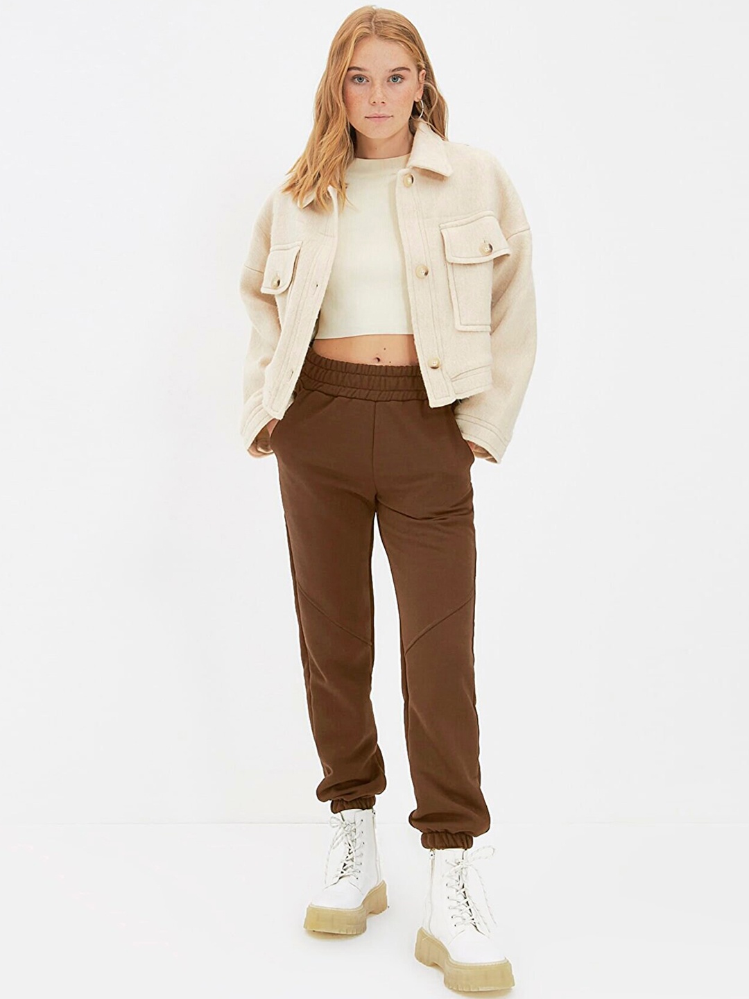

Trendyol Women Brown Chinos Trousers