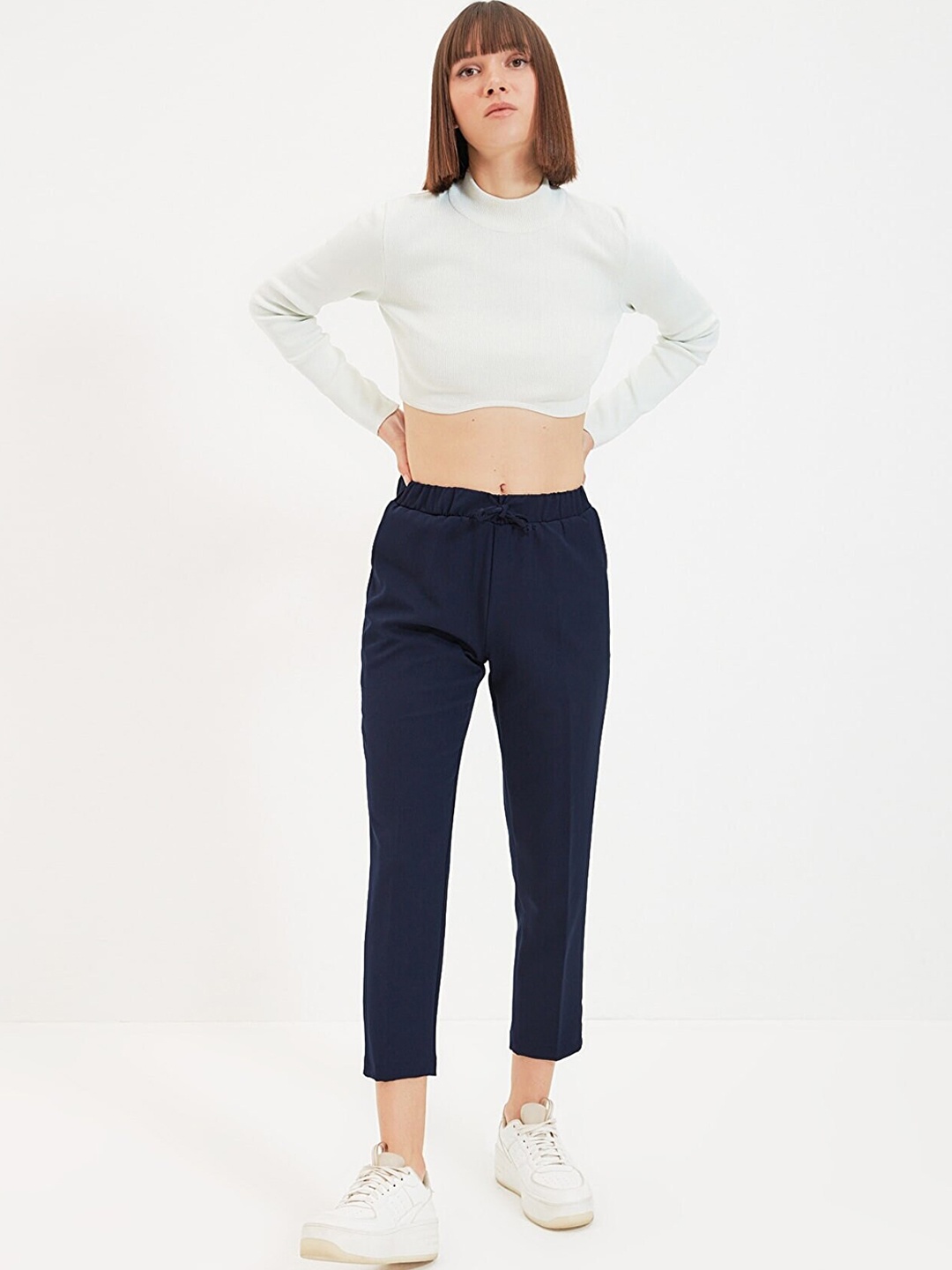 

Trendyol Women Navy Blue Trousers