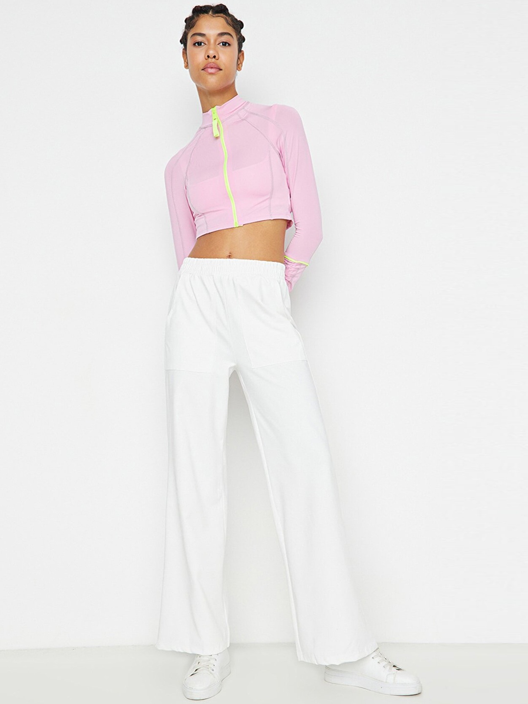

Trendyol Women Off White Trousers