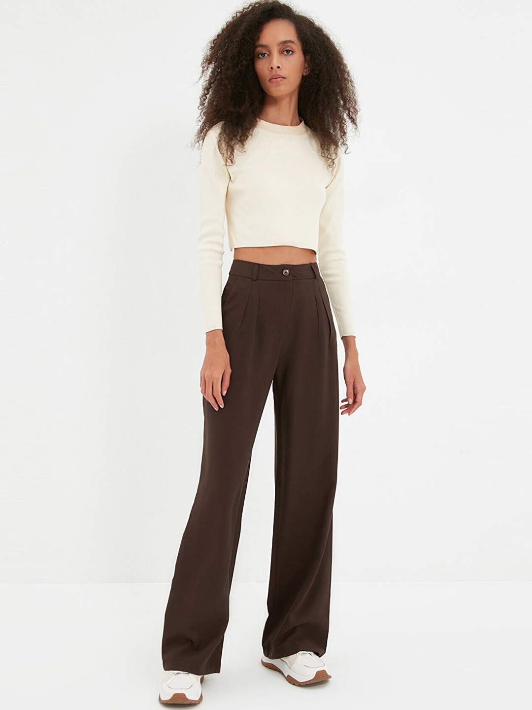 Trendyol Women Brown Trousers
