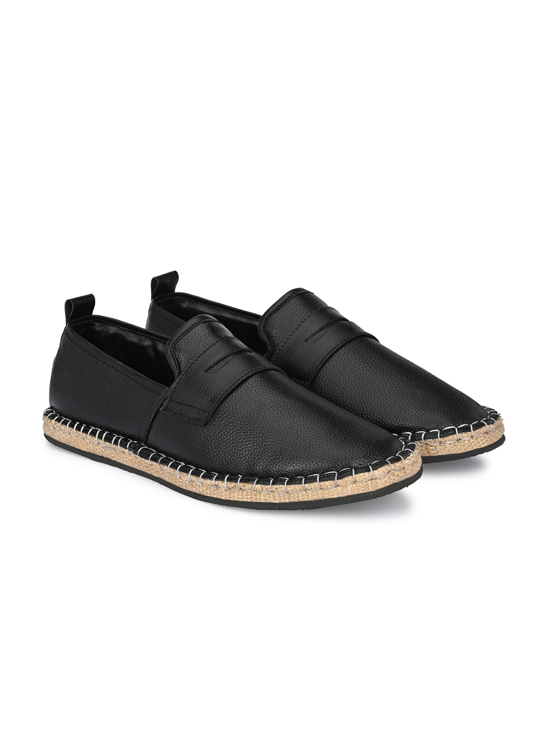 

KLEAT Men Black Espadrilles Casual Shoes