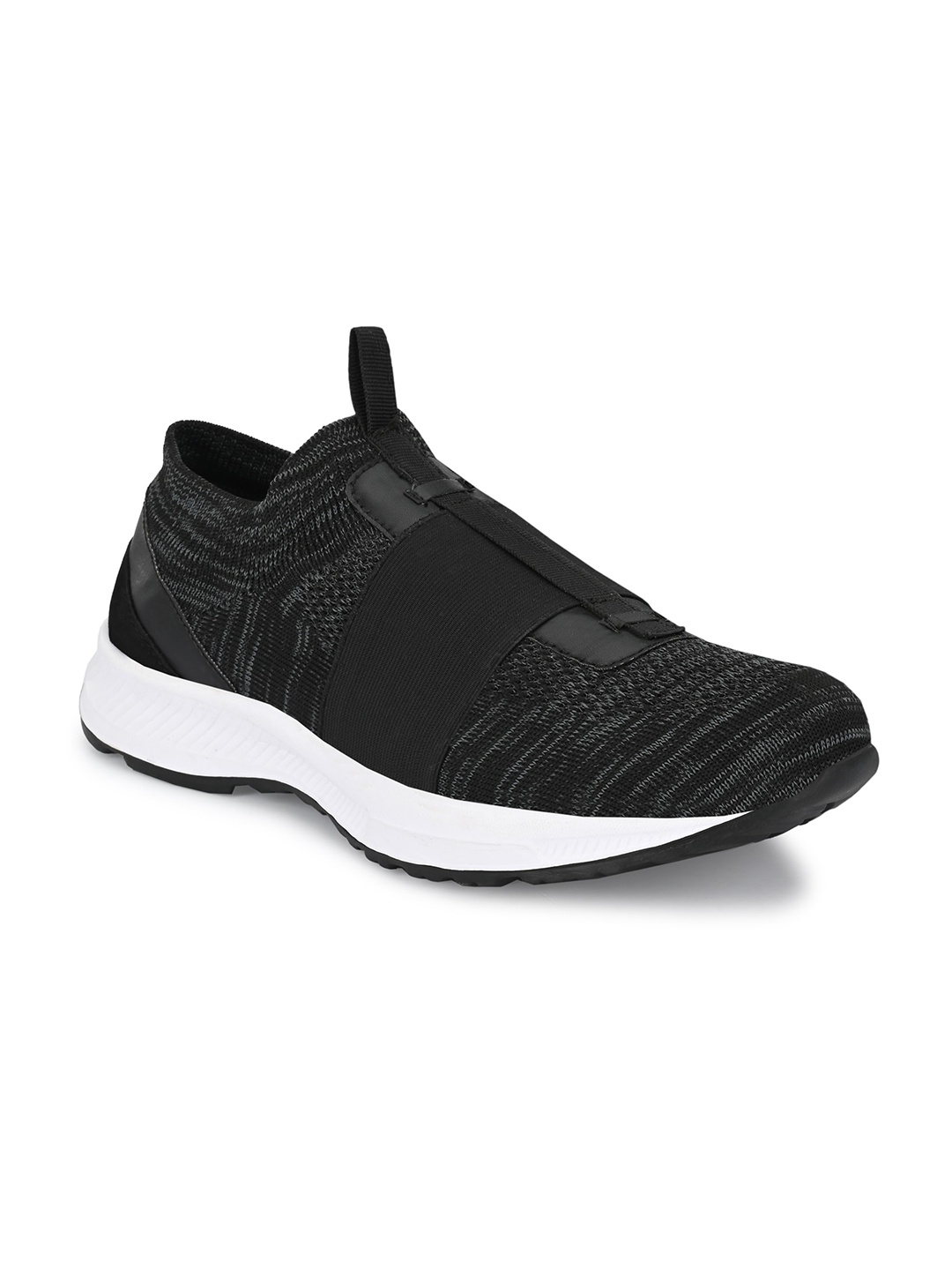 

KLEAT Men Black Woven Design Slip-On Sneakers