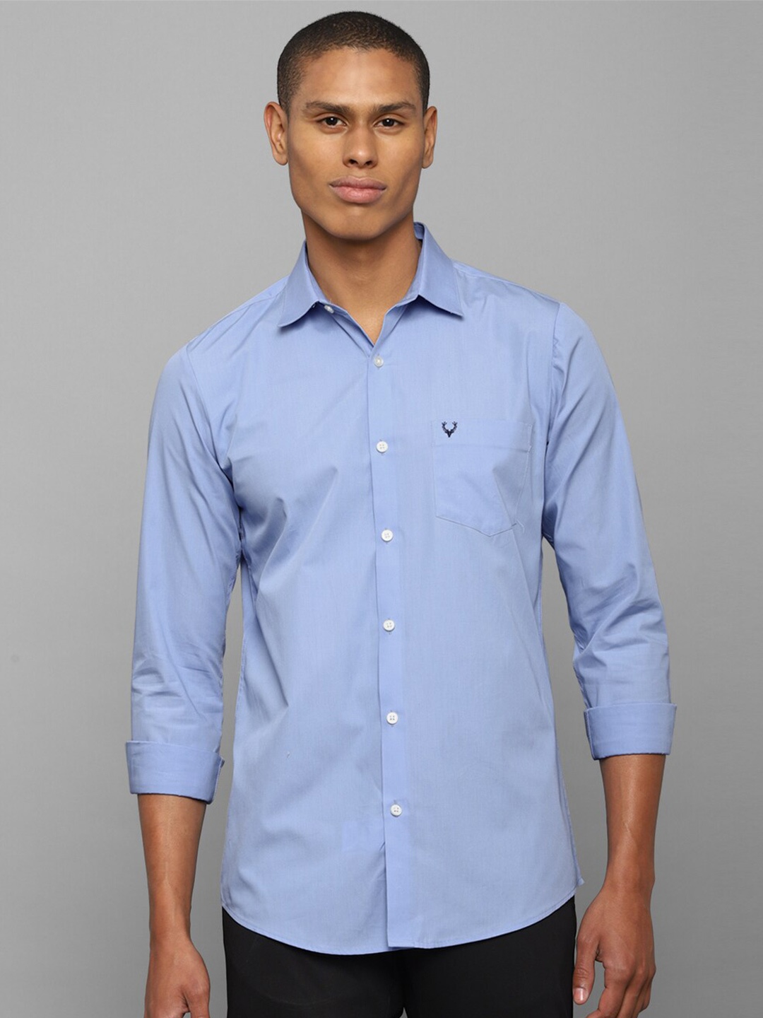 

Allen Solly Men Blue Slim Fit Pure Cotton Casual Shirt