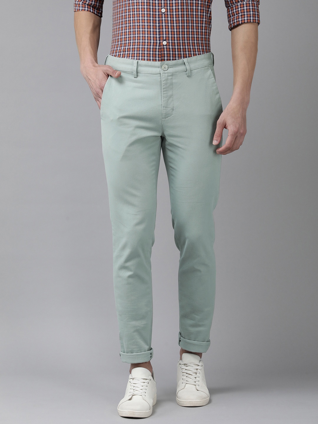 

Park Avenue Men Grey Neo Fit Chinos