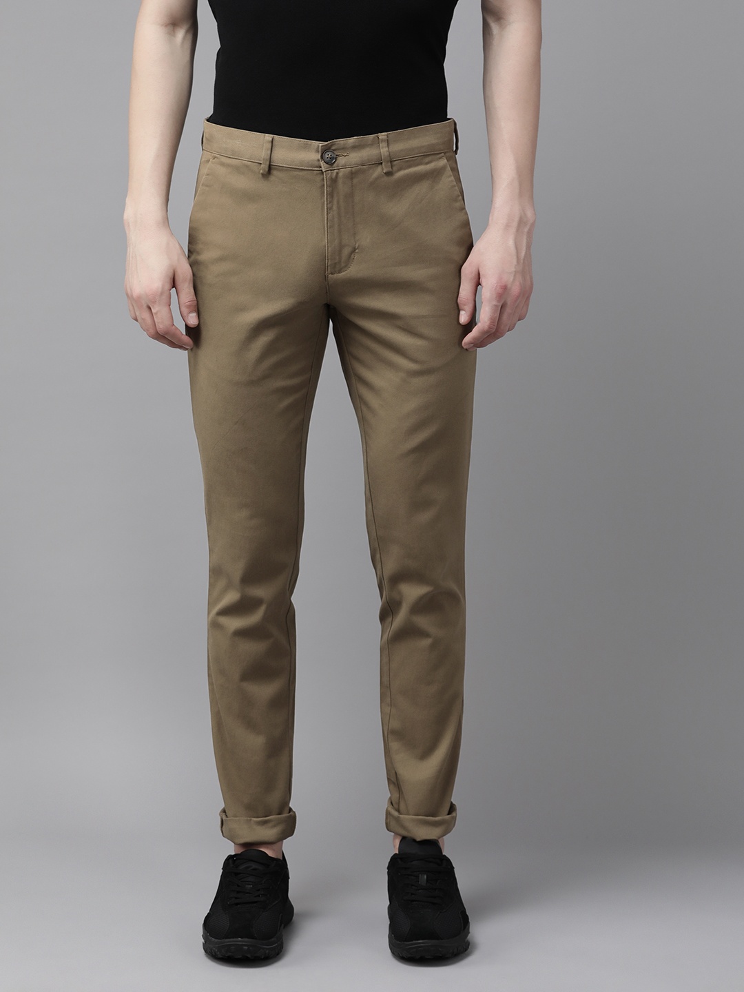 

Park Avenue Men Regular Fit Chinos, Khaki