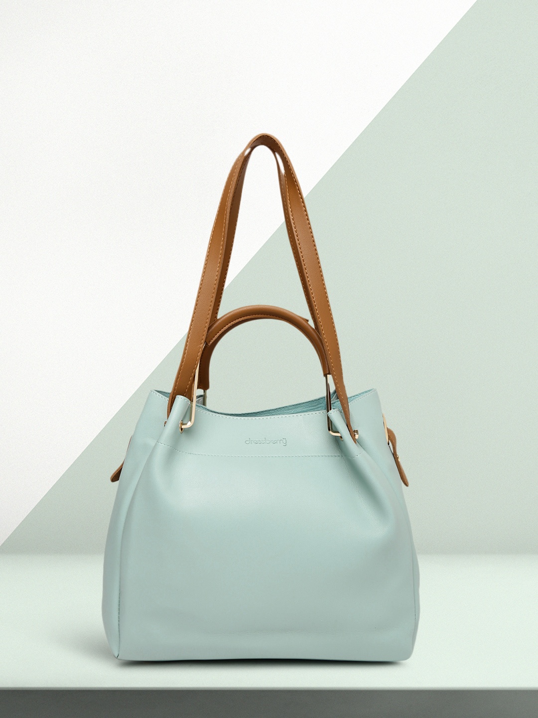 

DressBerry Blue Solid Shoulder Bag