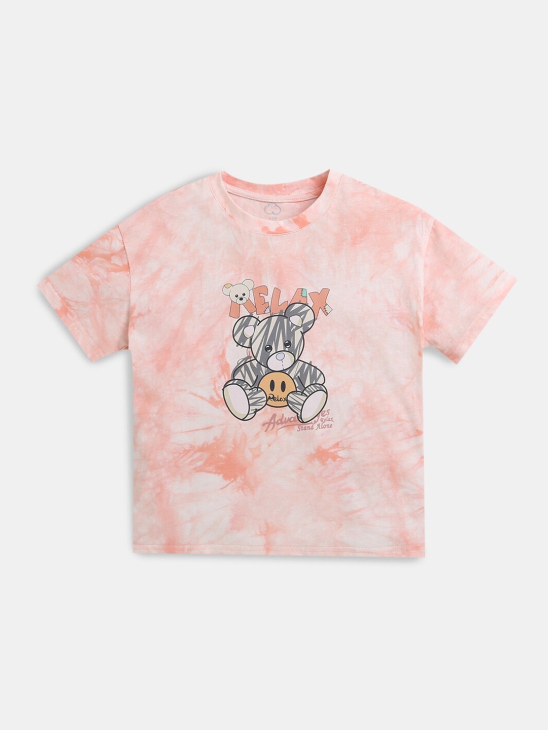 

Hopscotch Girls Pink Printed T-shirt