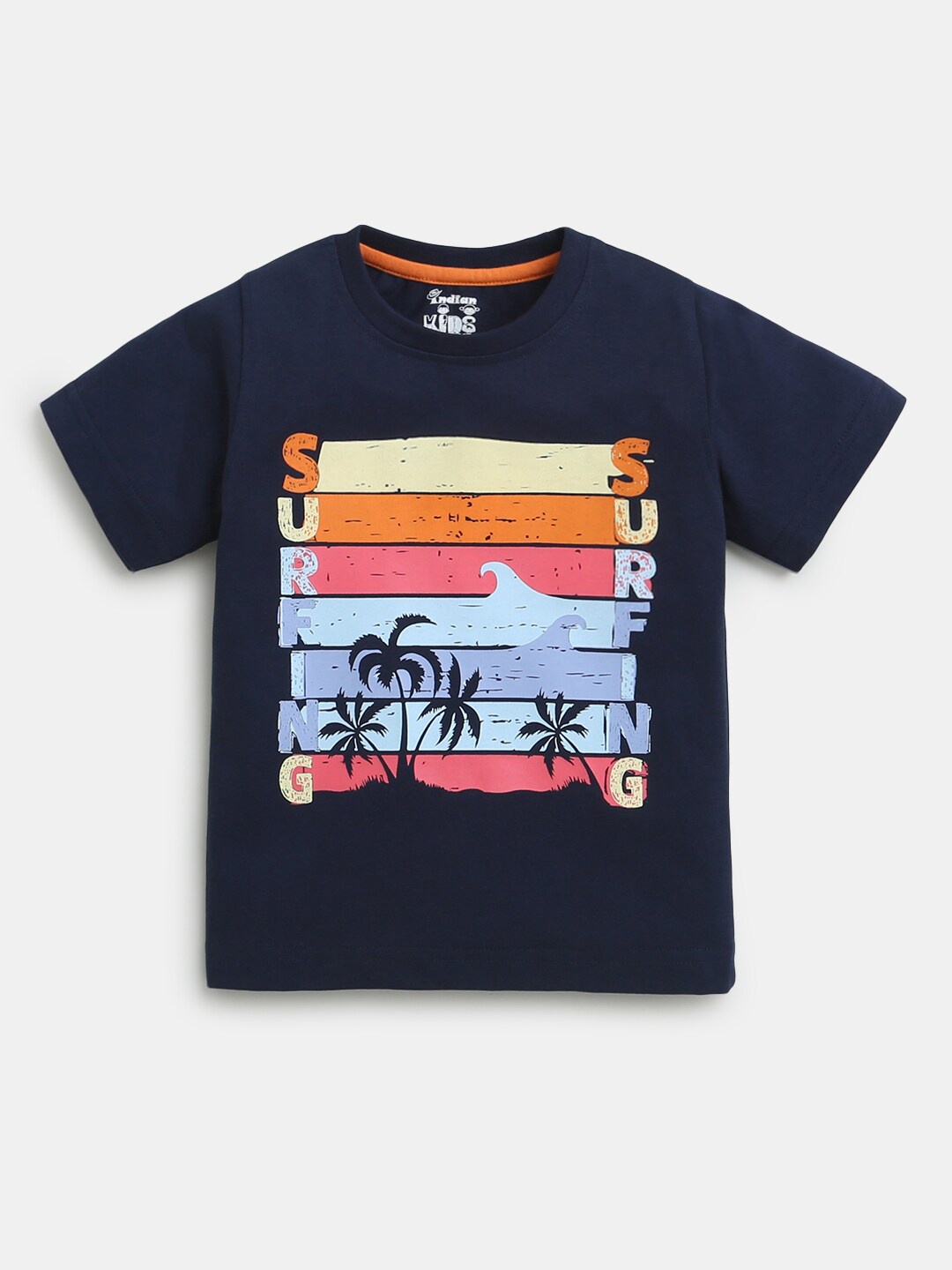

Hopscotch Set of 3 Boys Multicoloured Printed Cotton T-shirt, Multi