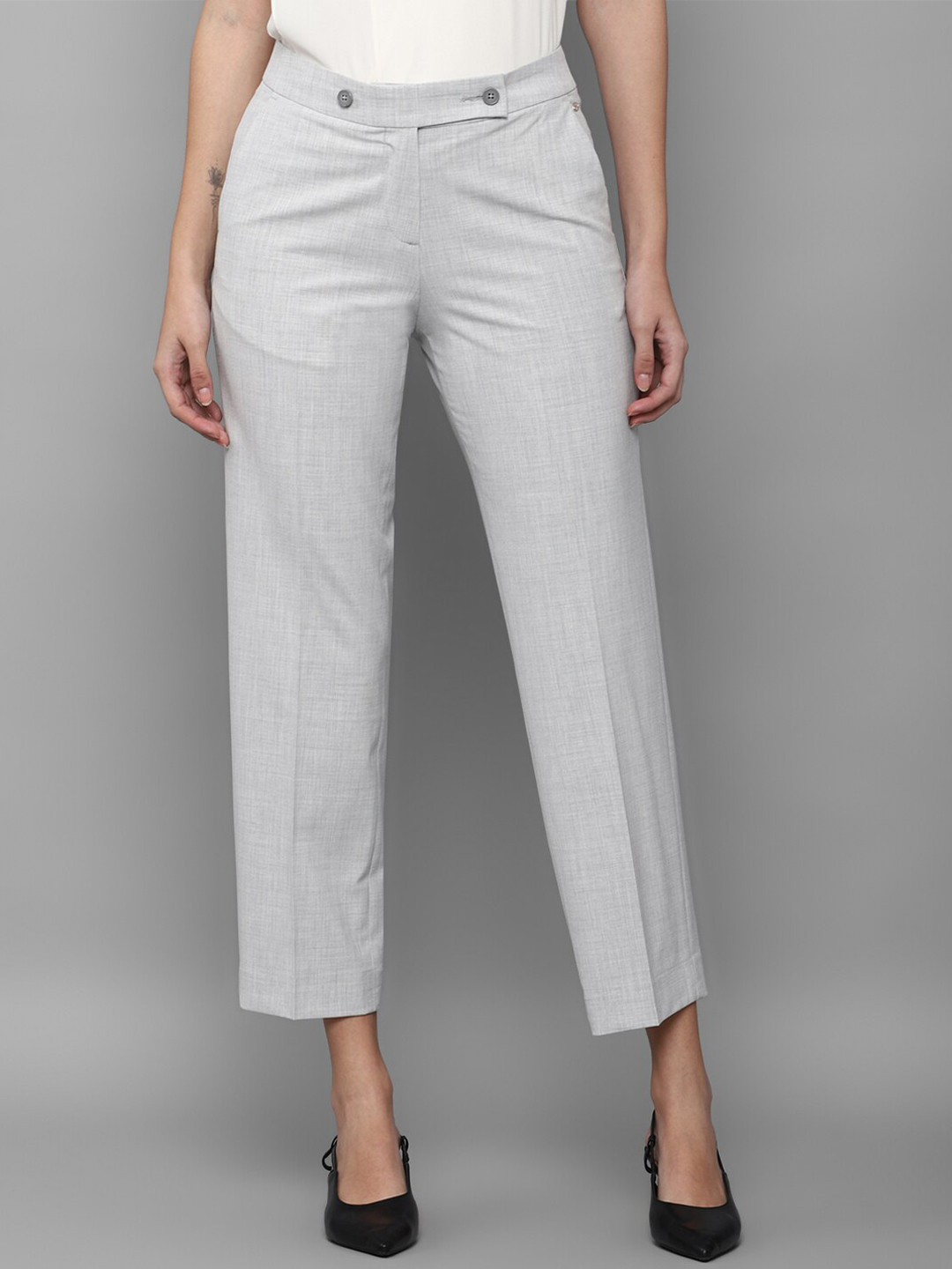 

Allen Solly Woman Women Grey Trousers