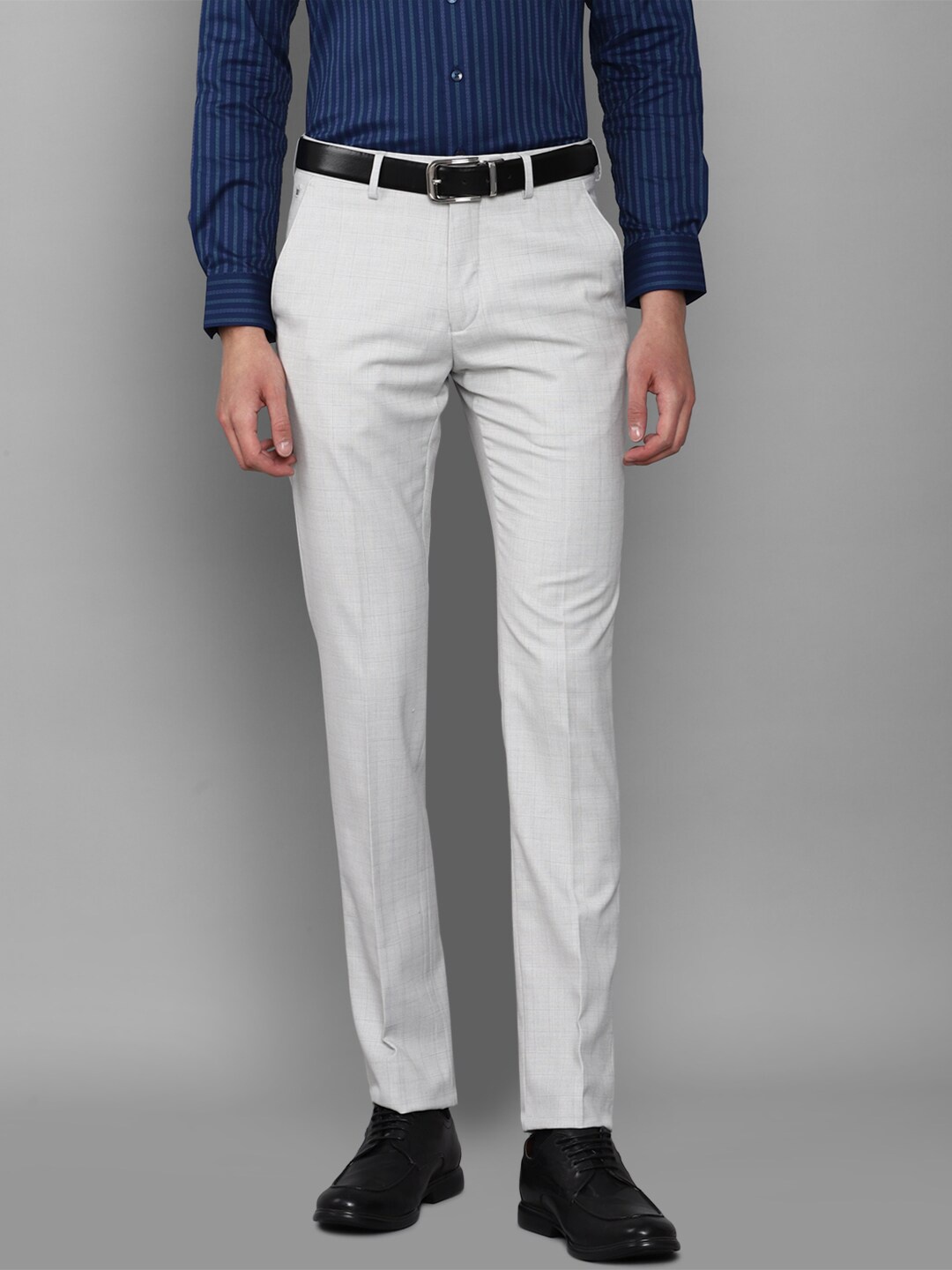 

Louis Philippe Men Grey Slim Fit Trousers