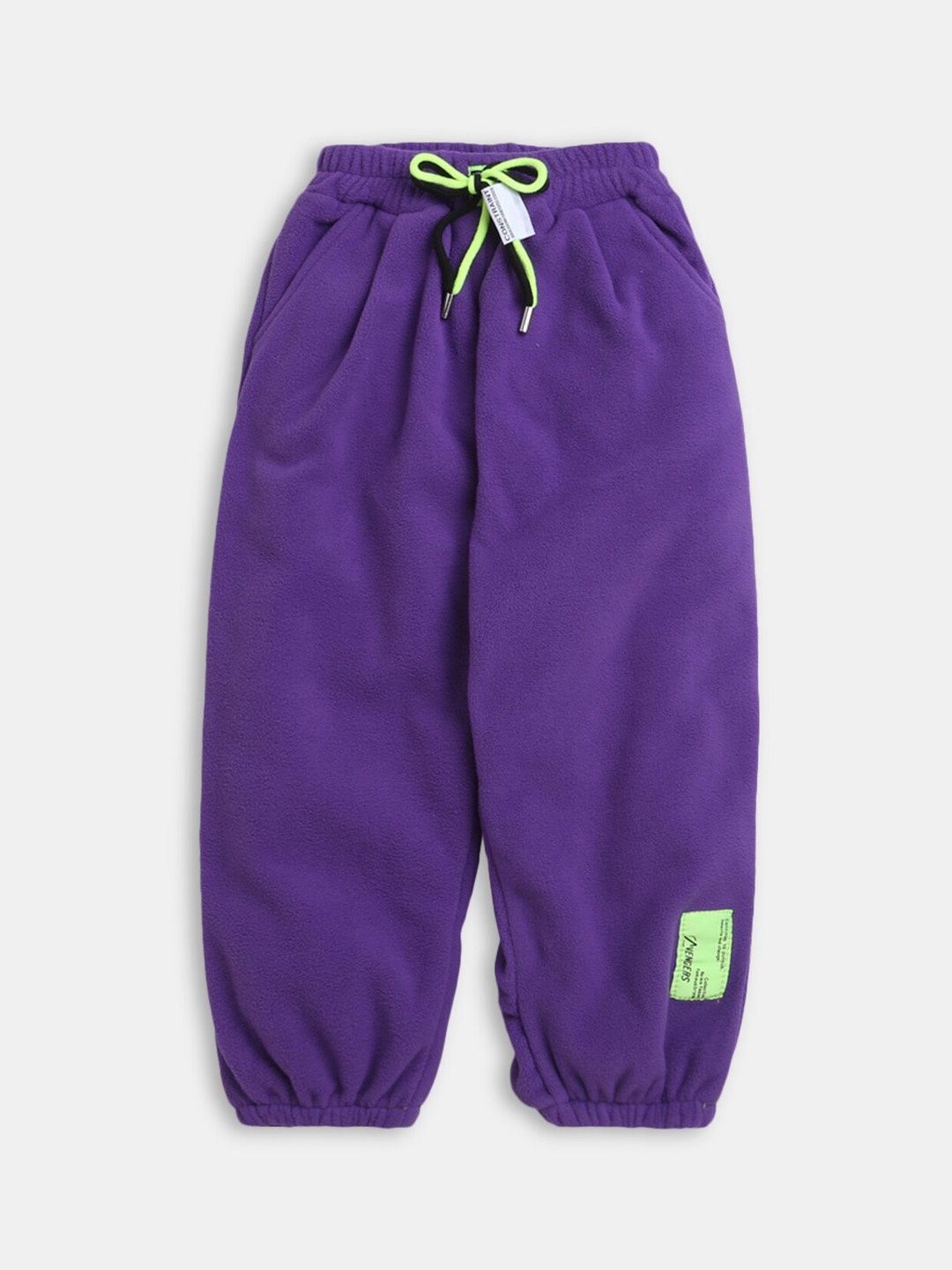 

Hopscotch Girls Purple Solid Joggers