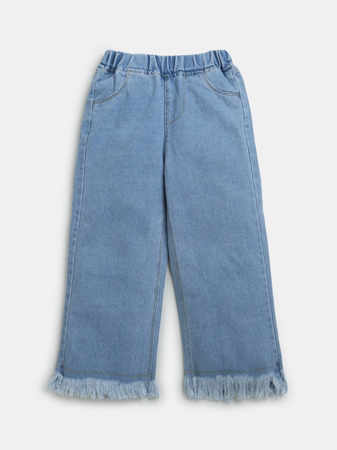 

Hopscotch Girls Blue High-Rise Stretchable Jeans