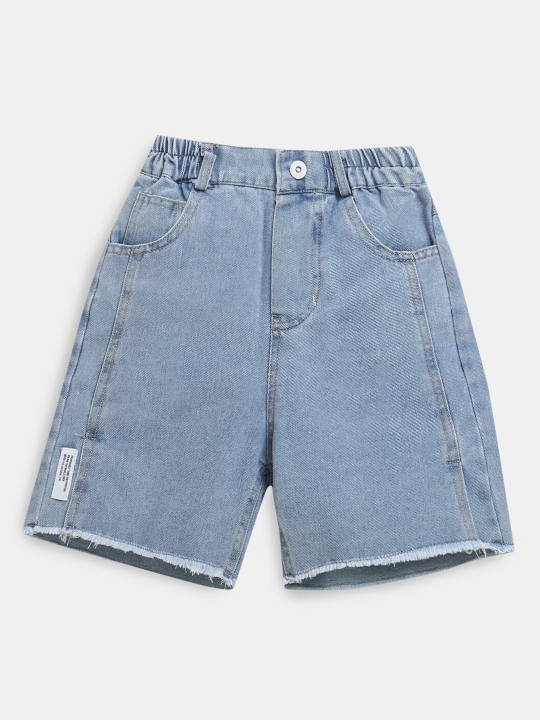 

Hopscotch Girls Blue Denim Cotton Shorts
