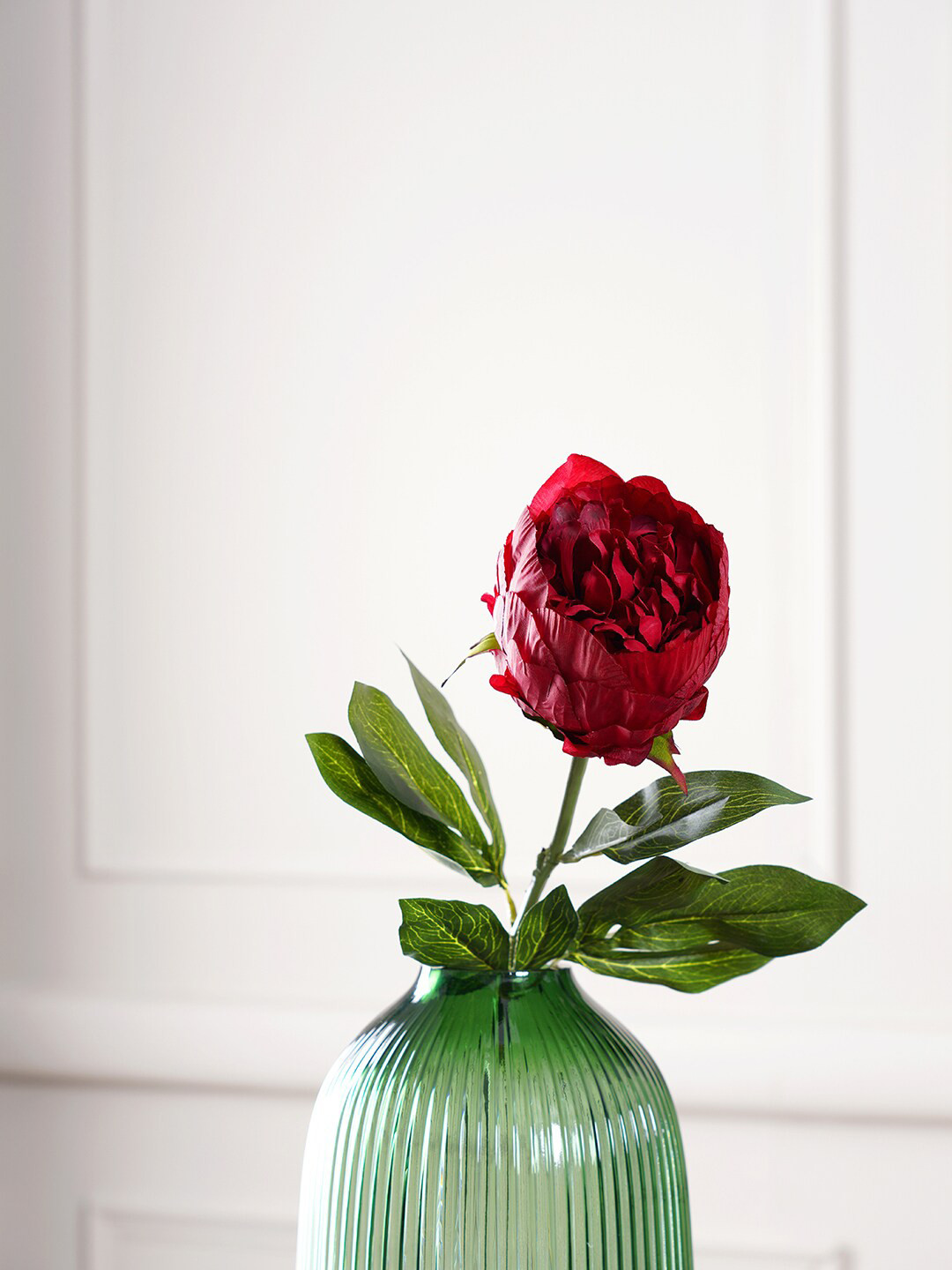 

Pure Home and Living Set of 2 Red Peony Flower Stem