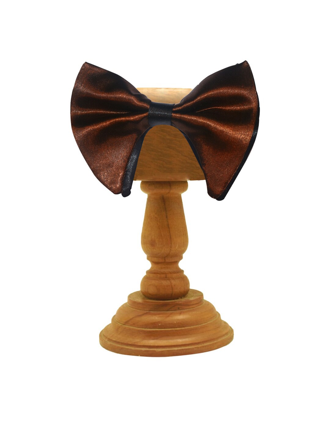 MUTAQINOTI Men Brown Solid Bow Tie