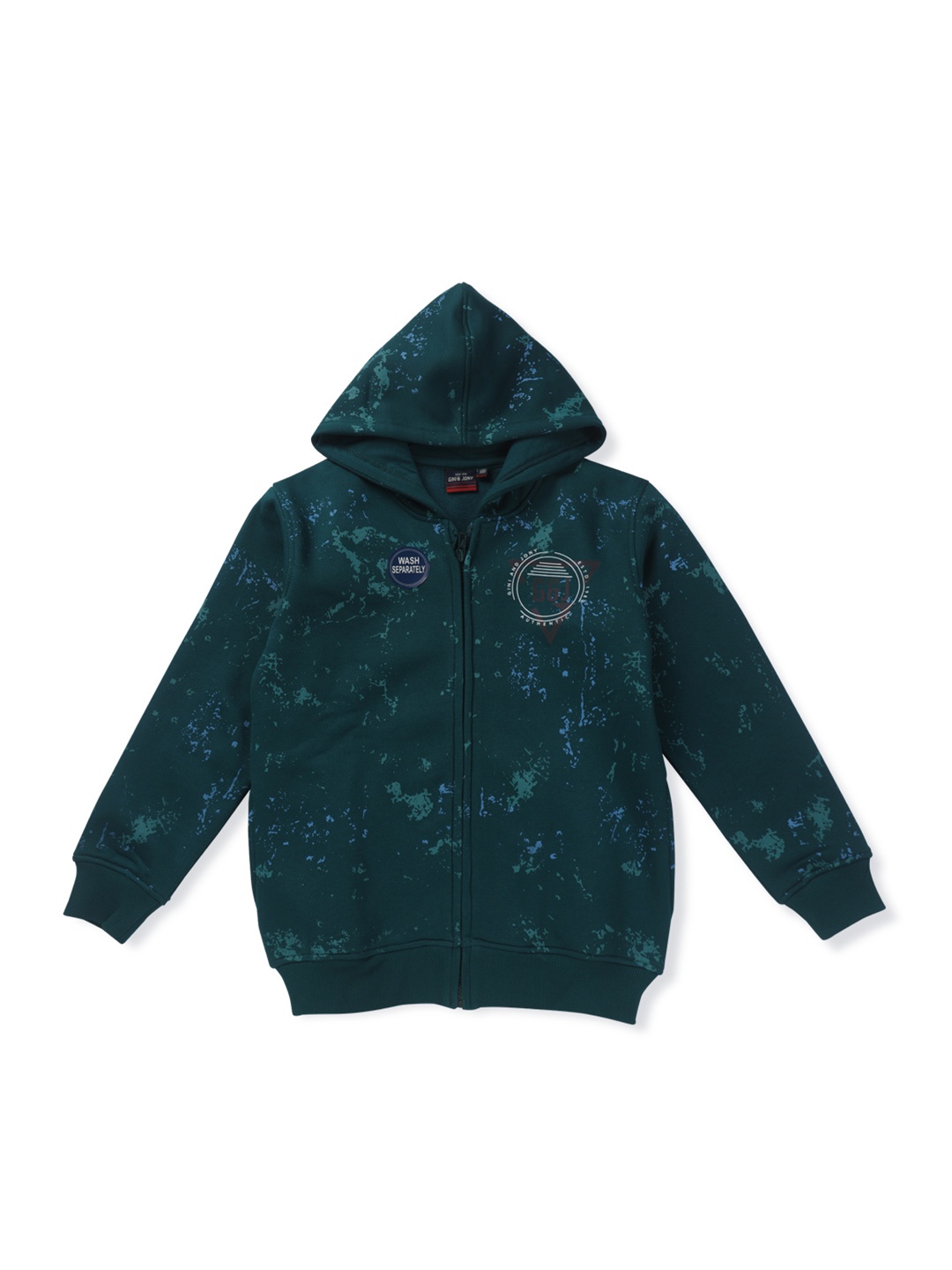 

Gini and Jony Boys Green Fleece Open Front Jacket