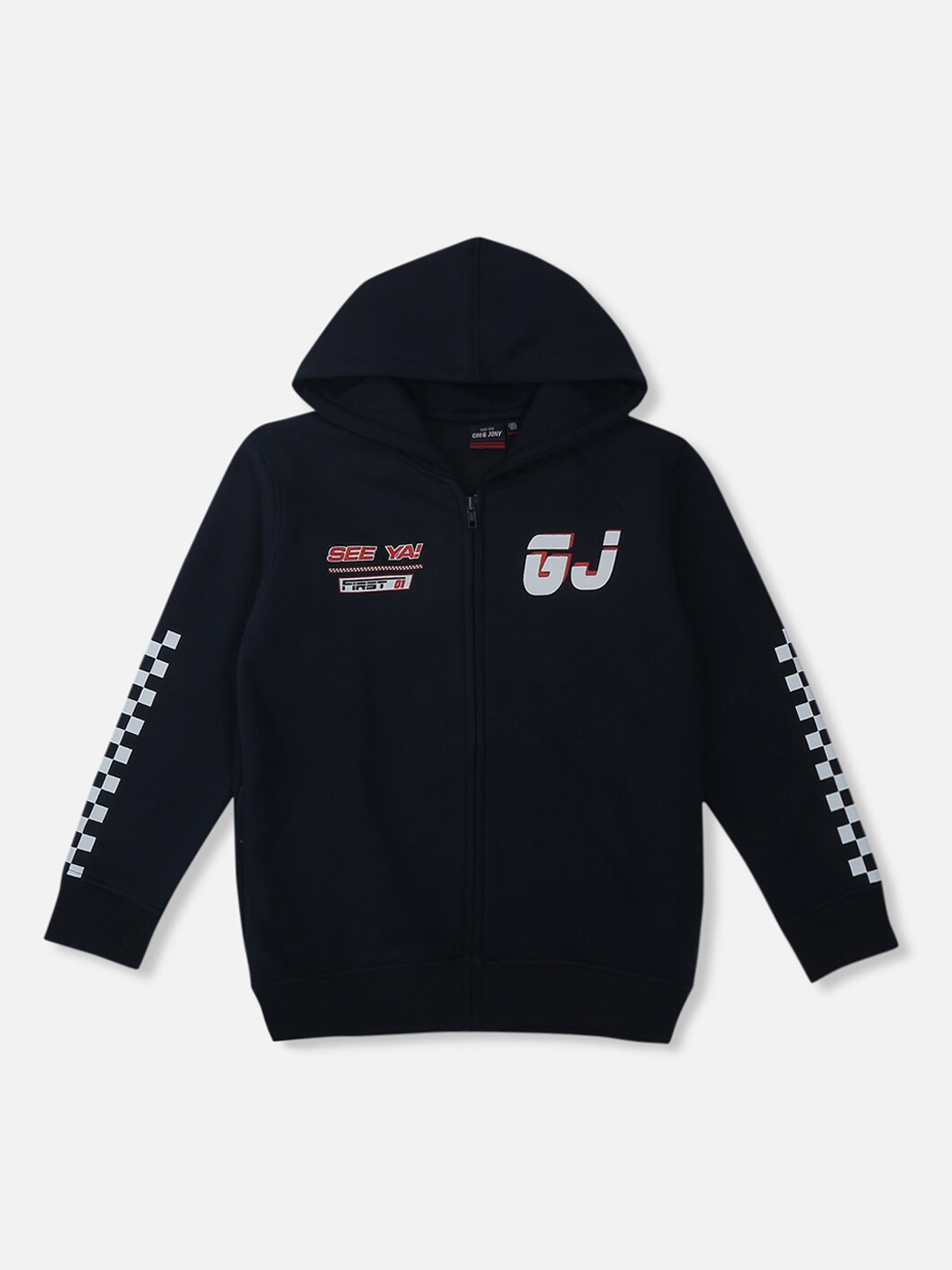 

Gini and Jony Boys Navy Blue Fleece Bomber Jacket